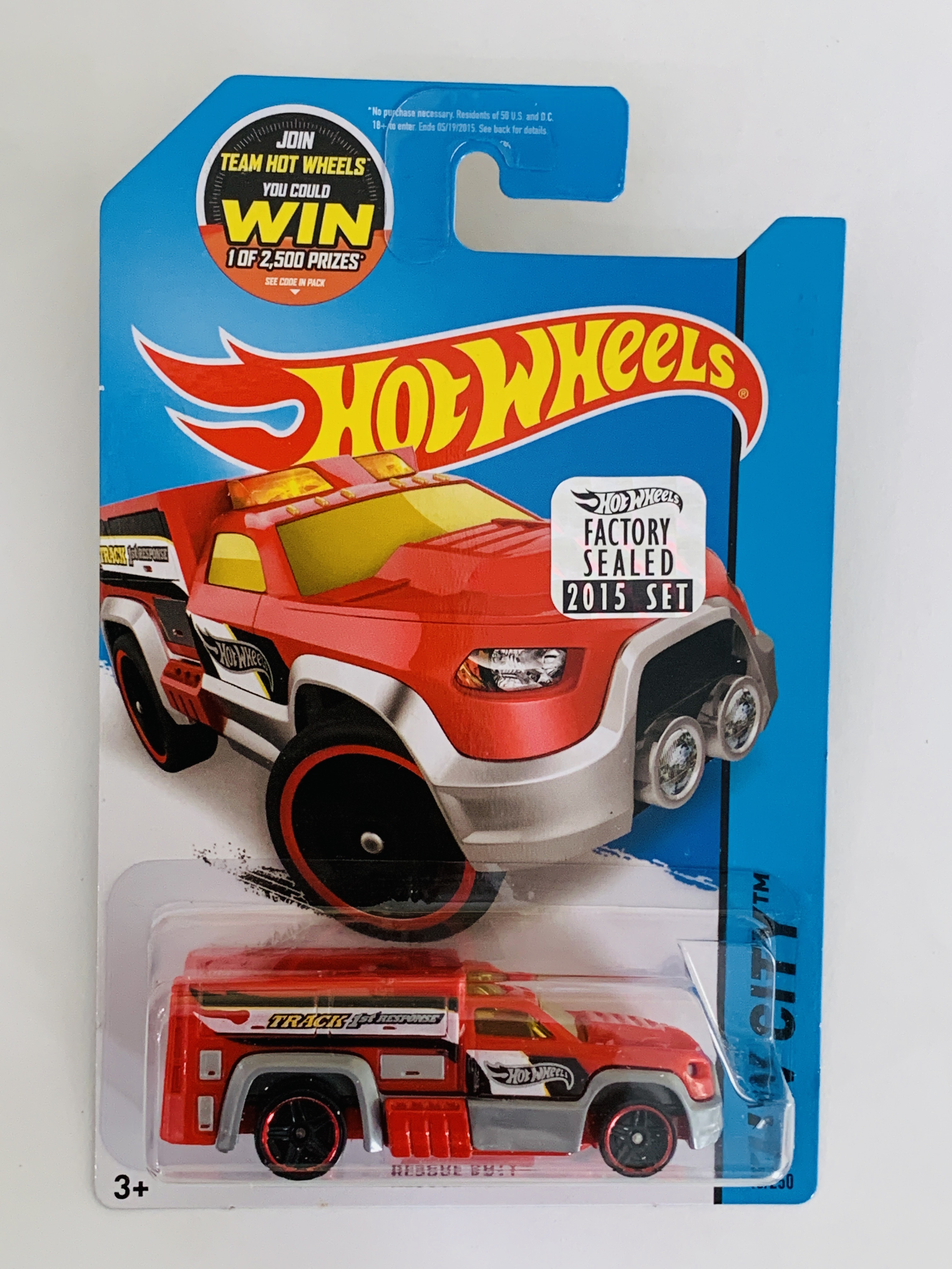 Hot Wheels 2015 Factory Set 46 Rescue Duty Red