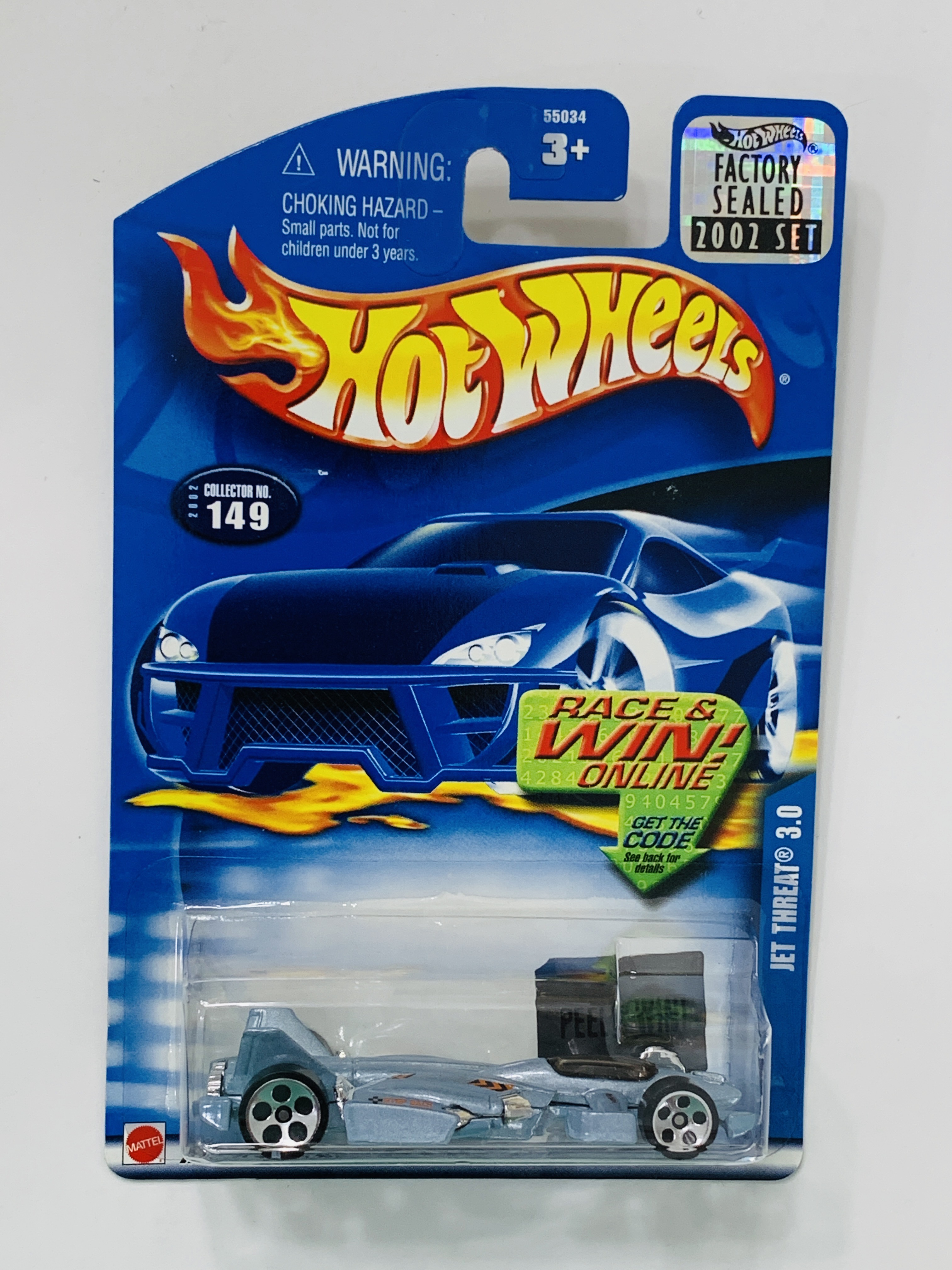 Hot Wheels 2002 Factory Set 149 Jet Threat 3 0