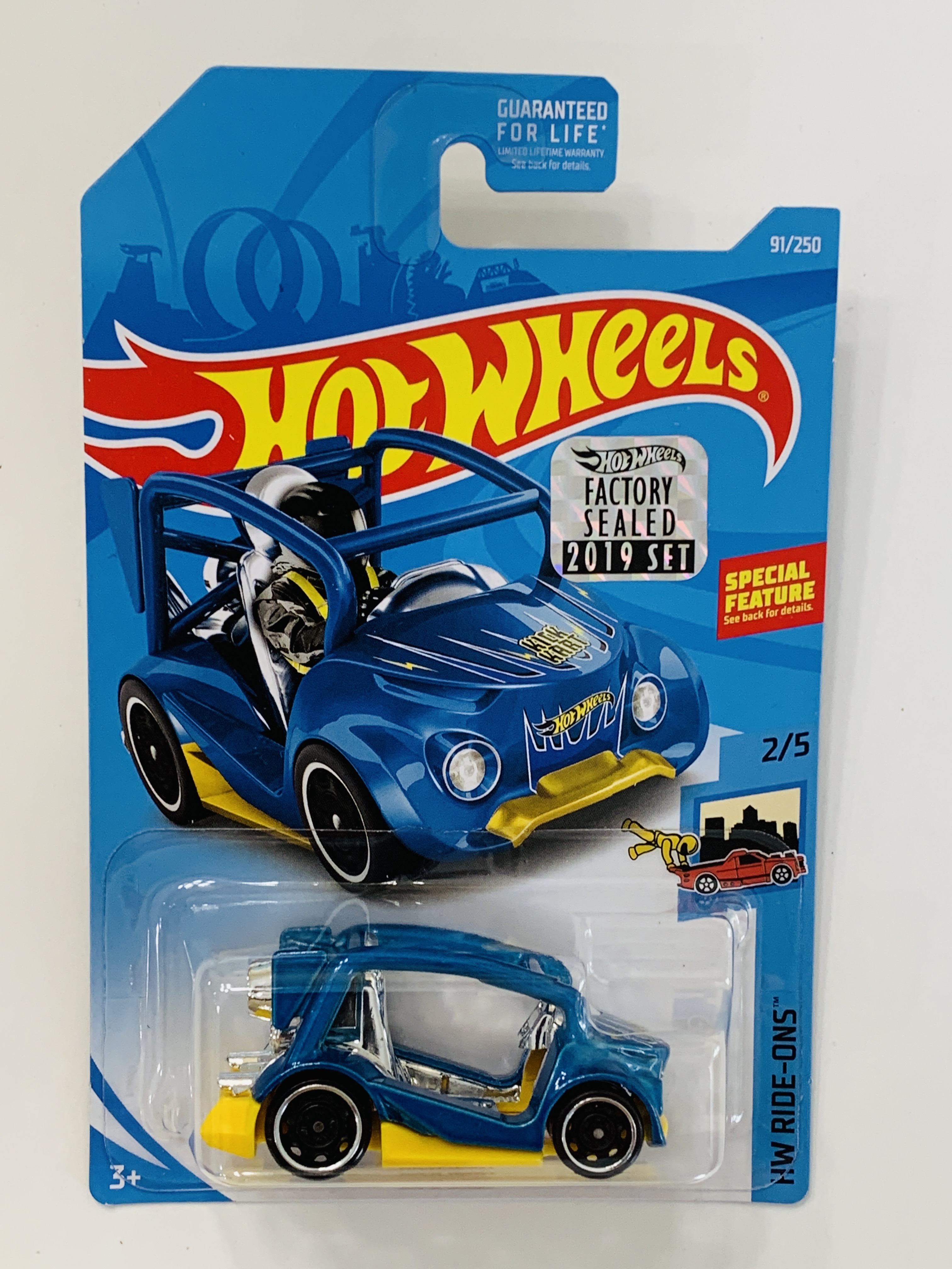 Hot Wheels 2019 Factory Set 91 Kick Kart Blue