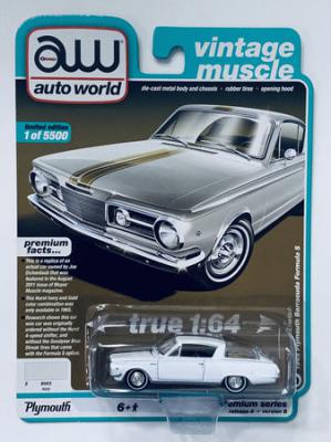 11158-Auto-World-Vintage-Muscle-1965-Plymouth-Barracuda-Formula-S---White