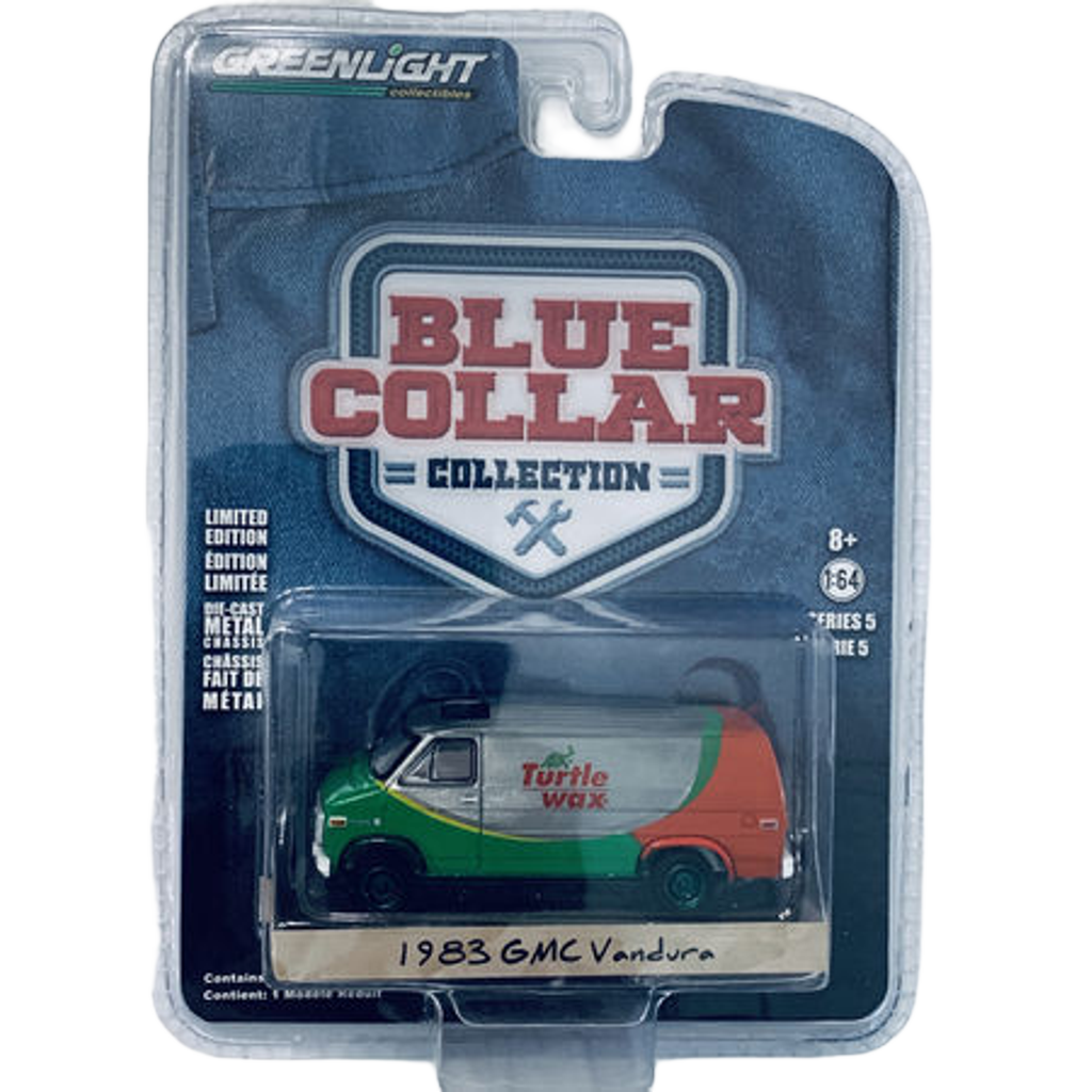 Greenlight Blue Collar Turtle Wax 1983 GMC Vandura Green Machine