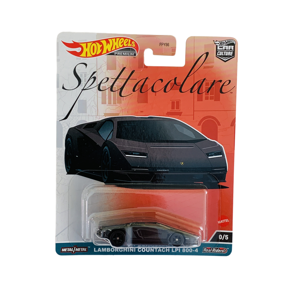 Hot Wheels Premium Spettacolare Lamborghini Countach LPI 800-4 Chase