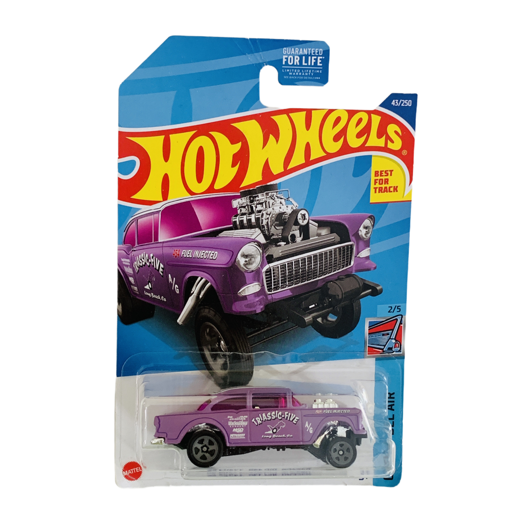 Hot Wheels #43 '55 Chevy Bel Air Gasser - Lavender