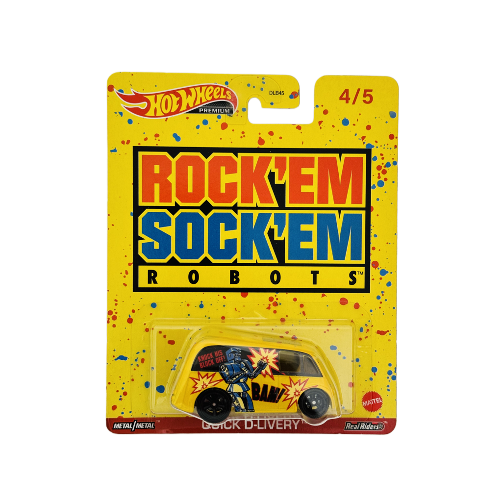 Hot Wheels Premium Rock' Em Sock' Em Robots Quick D-Livery
