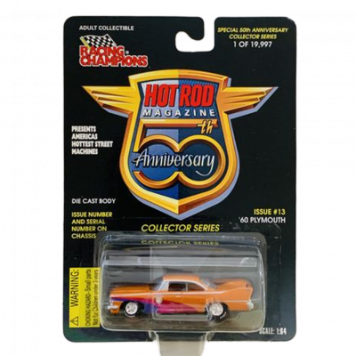 Racing Champions Hot Rod Magazine '60 Plymouth