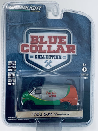 Greenlight Blue Collar Turtle Wax 1983 GMC Vandura Green Machine