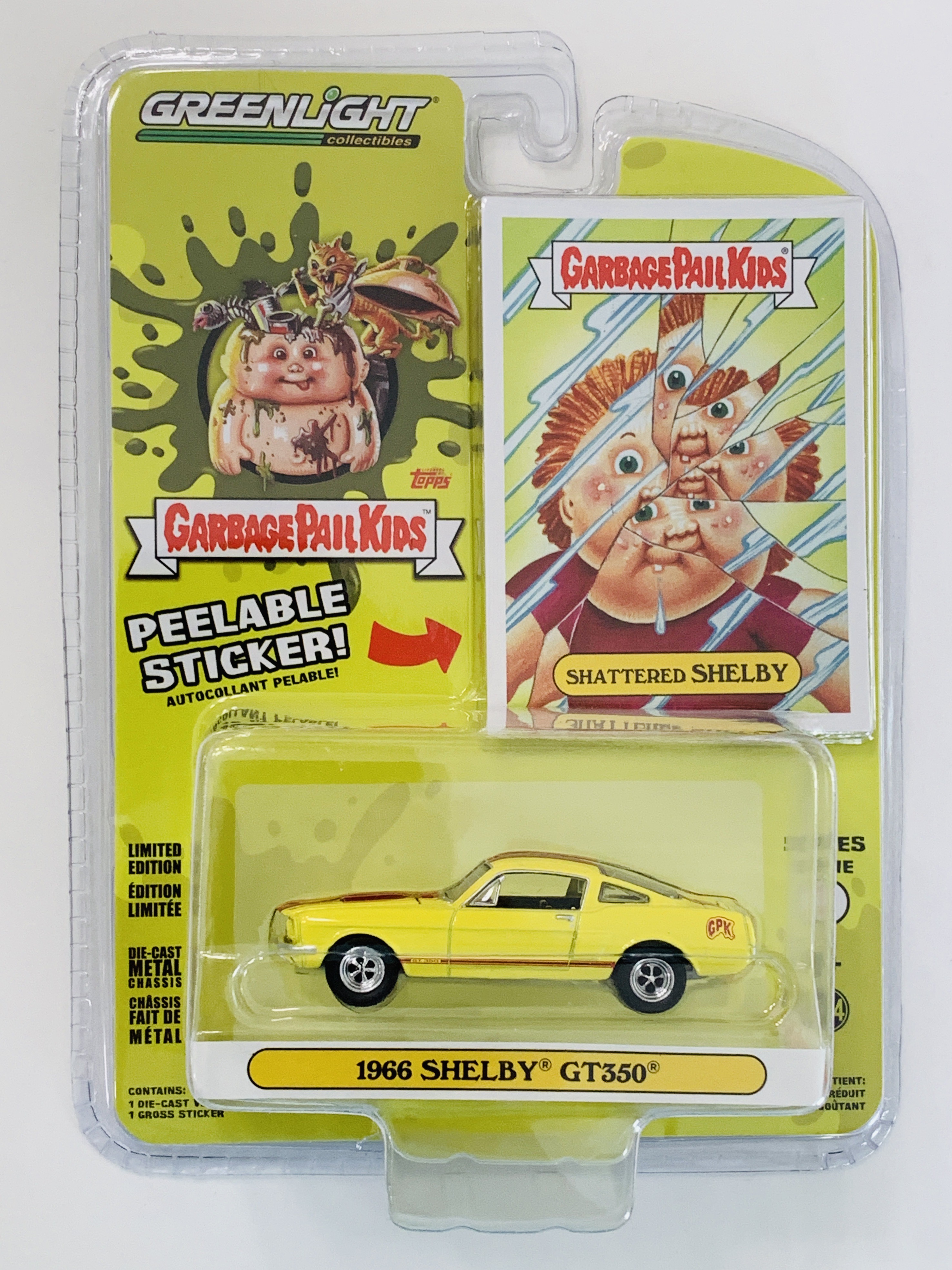 Greenlight Garbage Pail Kids Shattered Shelby 1966 Shelby GT350