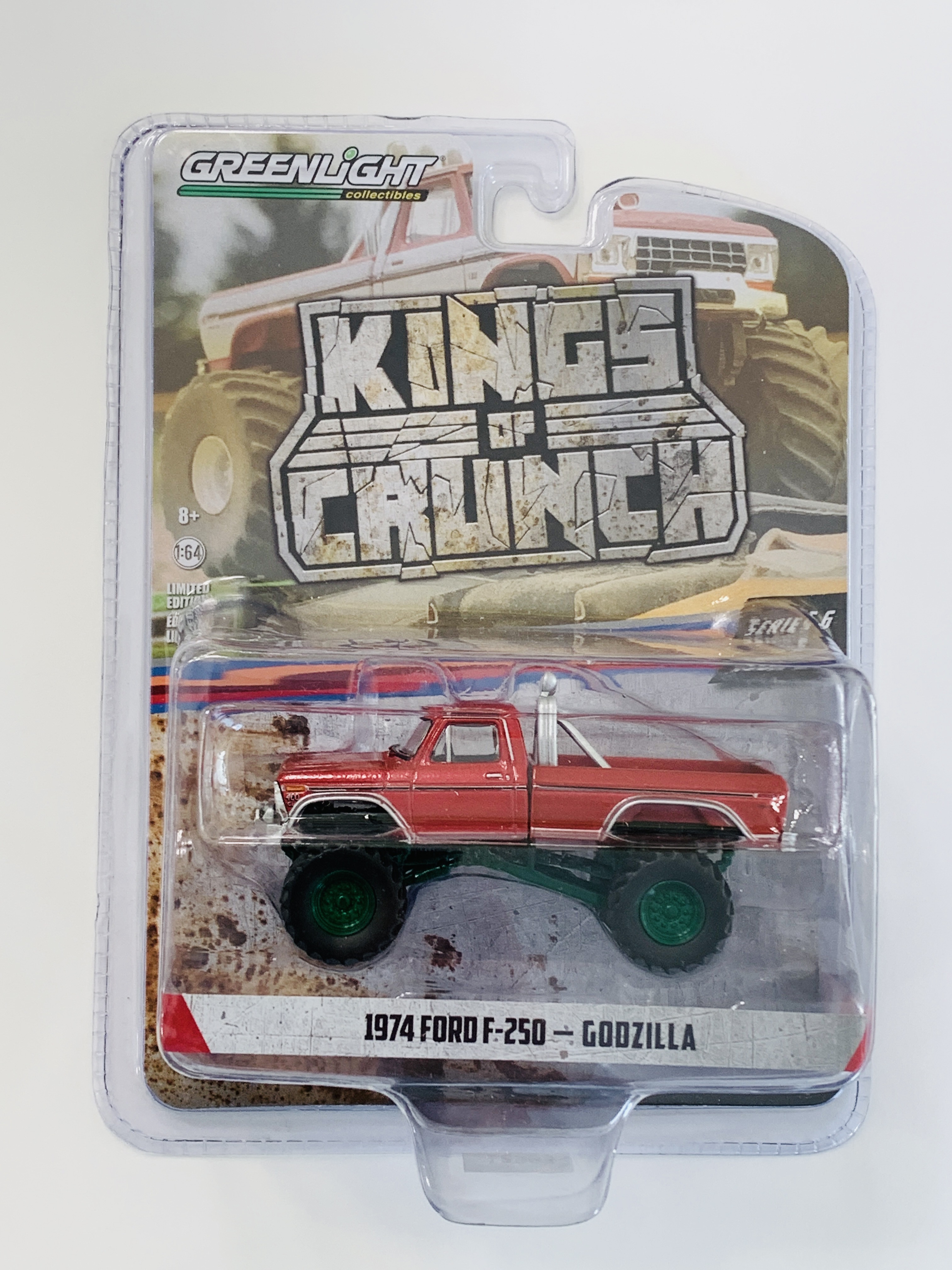 Greenlight Kings Of Crunch 1974 Ford F-250 - Godzilla Green Machine