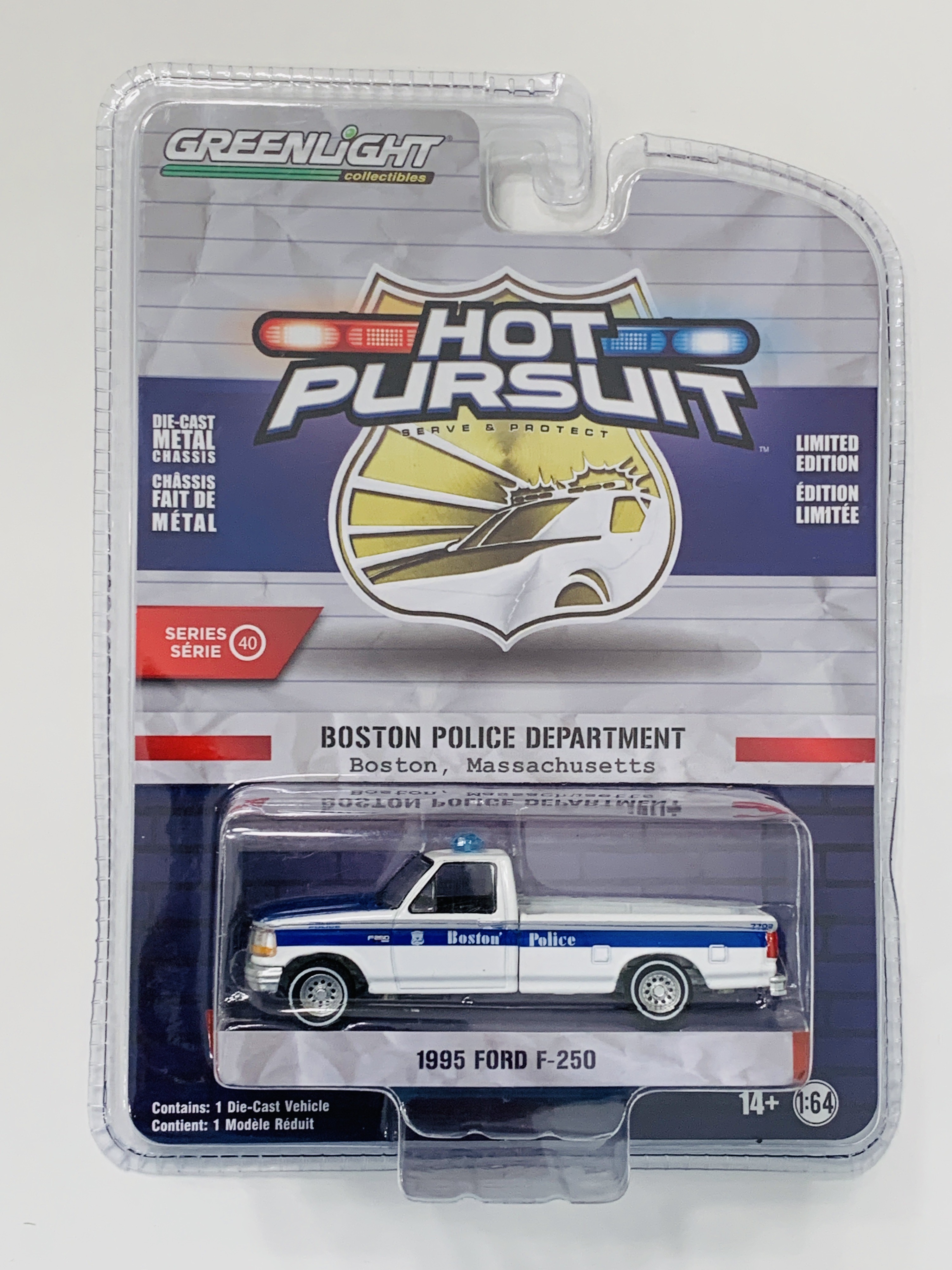 Greenlight Hot Pursuit Boston Police Department 1985 Ford F-250