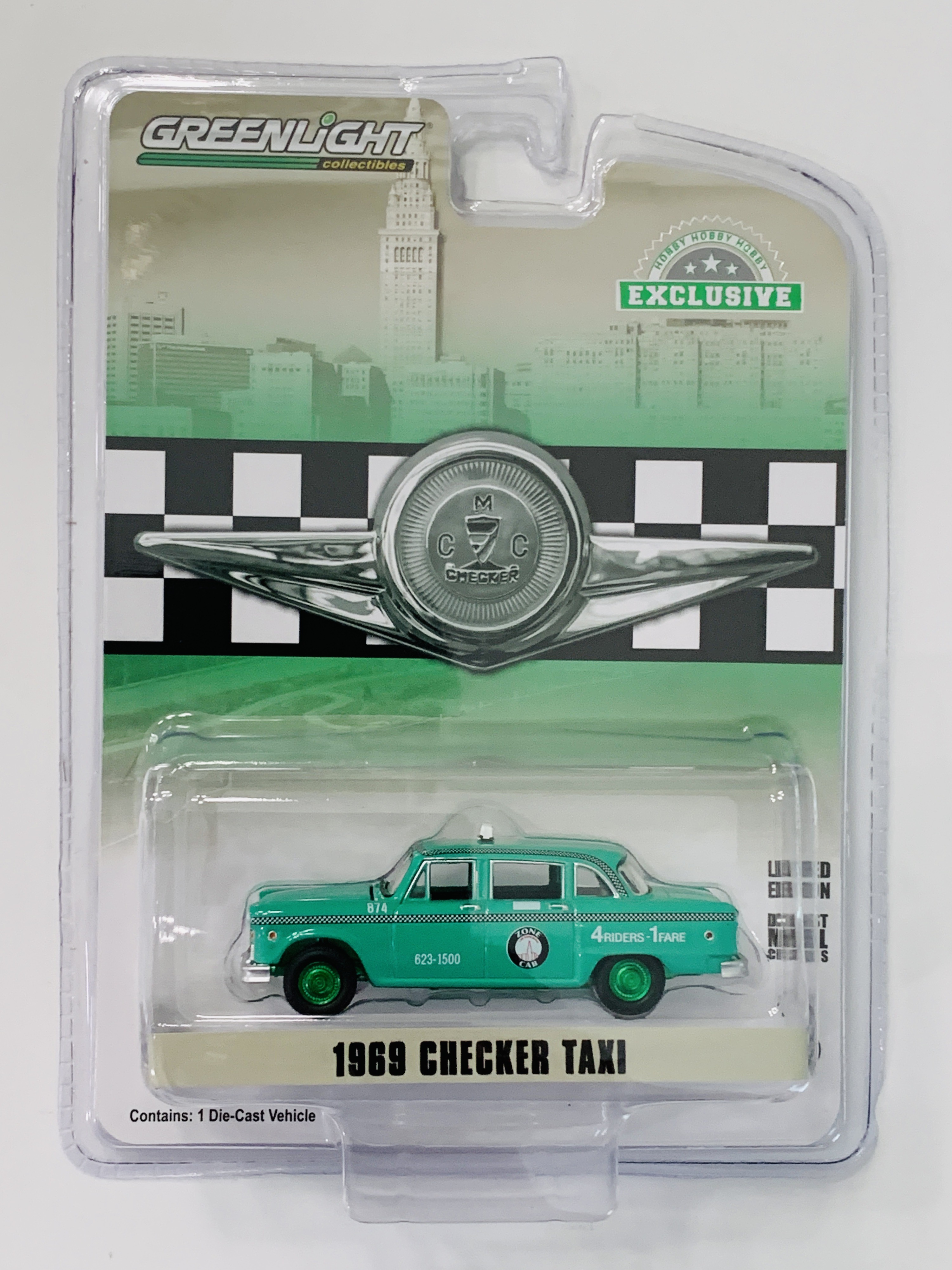 Greenlight 1969 Checker Taxi Green Machine