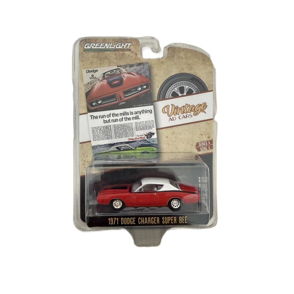 Greenlight Vintage Ad Cars 1971 Dodge Charger Super Bee