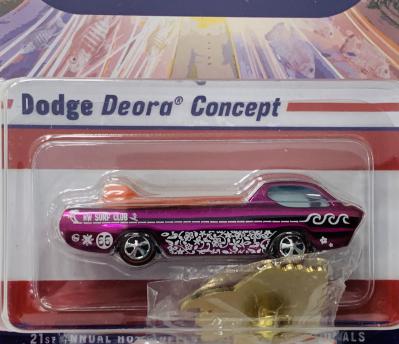 Hot Wheels Atlanta Collectors Nationals Dodge Deora Concept 323/4000 Plus Pin & Patch 1