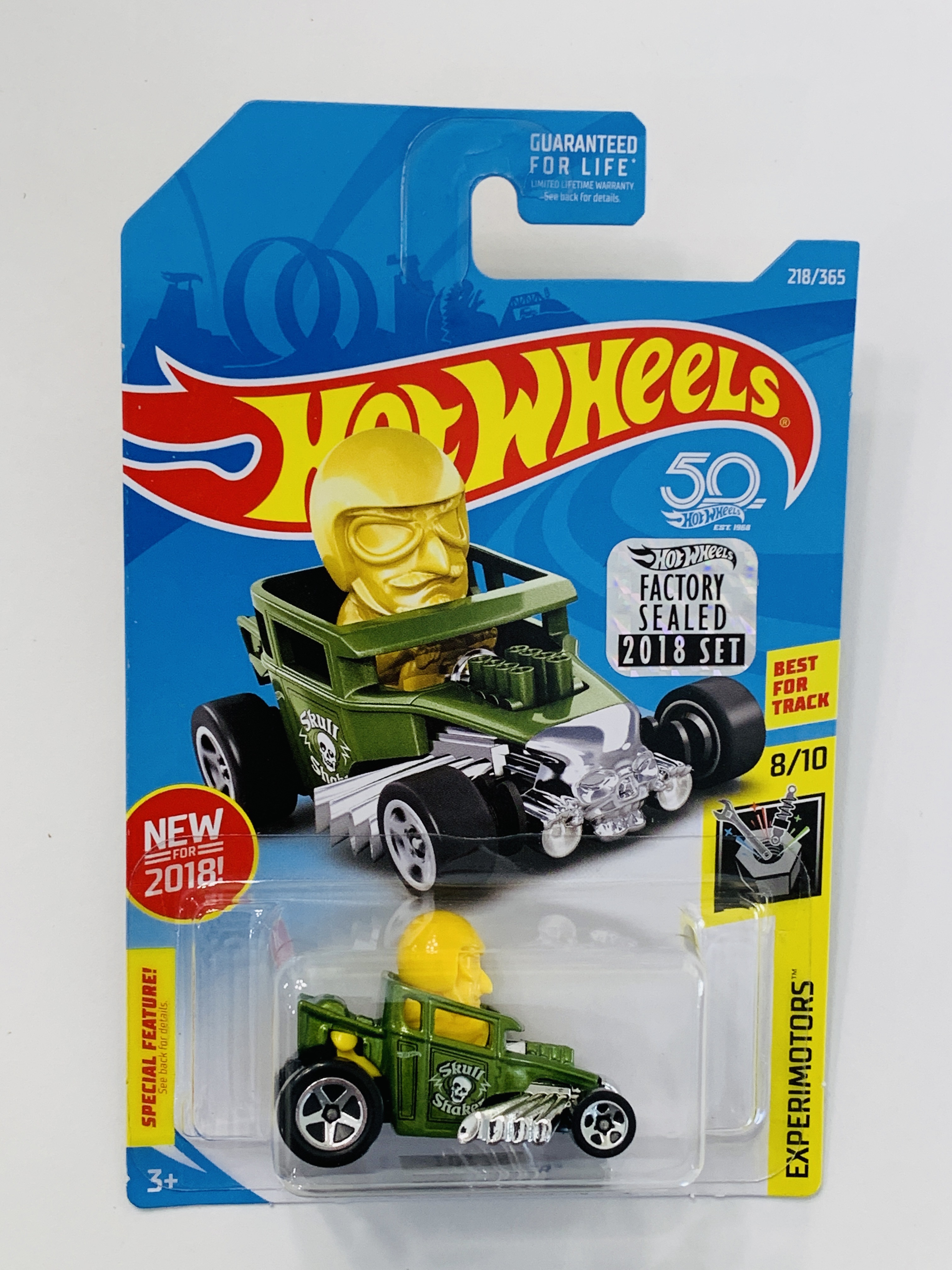 Hot Wheels 2018 Factory Set #218 Skull Shaker - Green