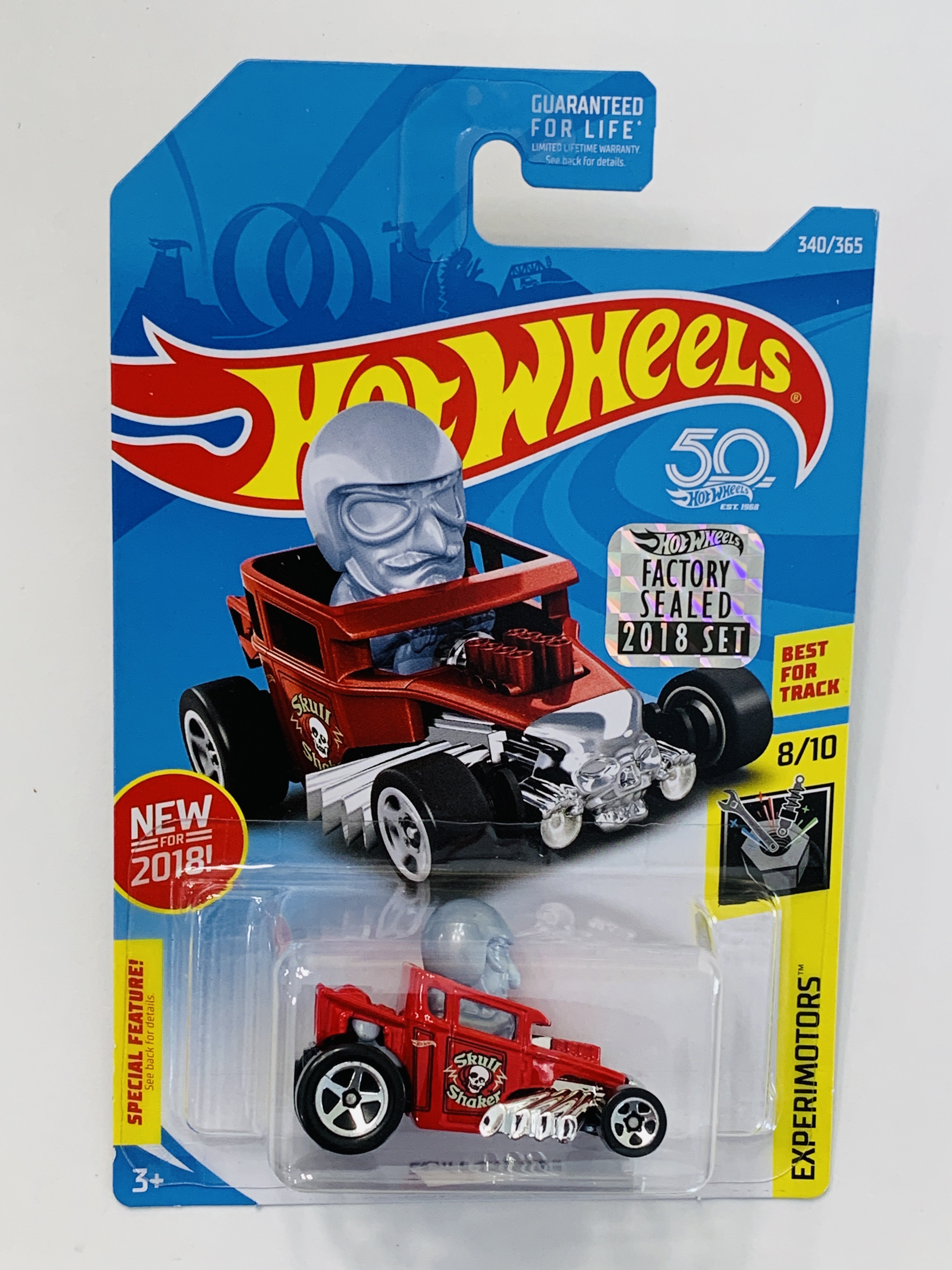 Hot Wheels 2018 Factory Set #340 Skull Shaker - Red