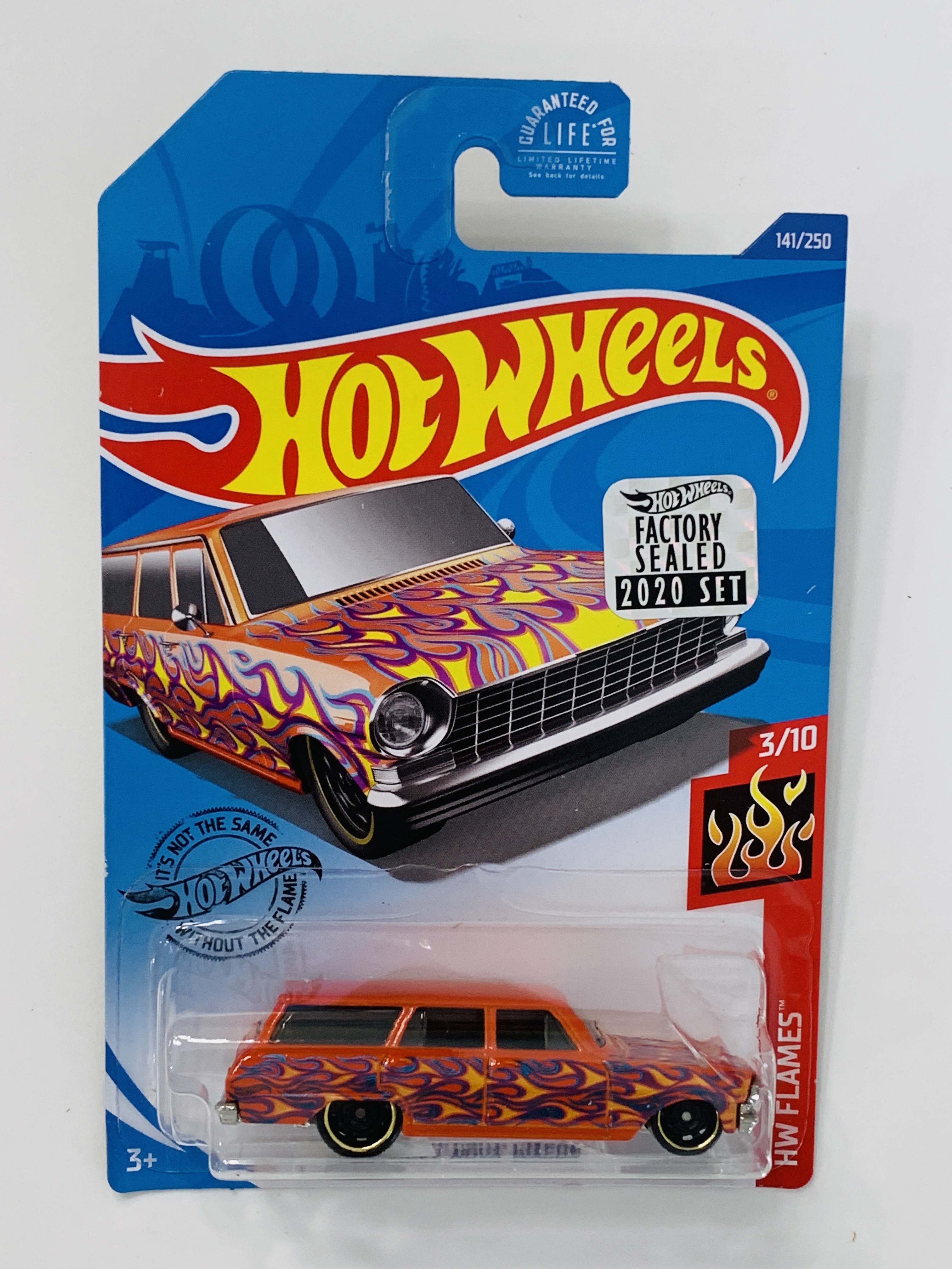 Hot Wheels 2020 Factory Set #141 '64 Chevy Nova Wagon -Orange