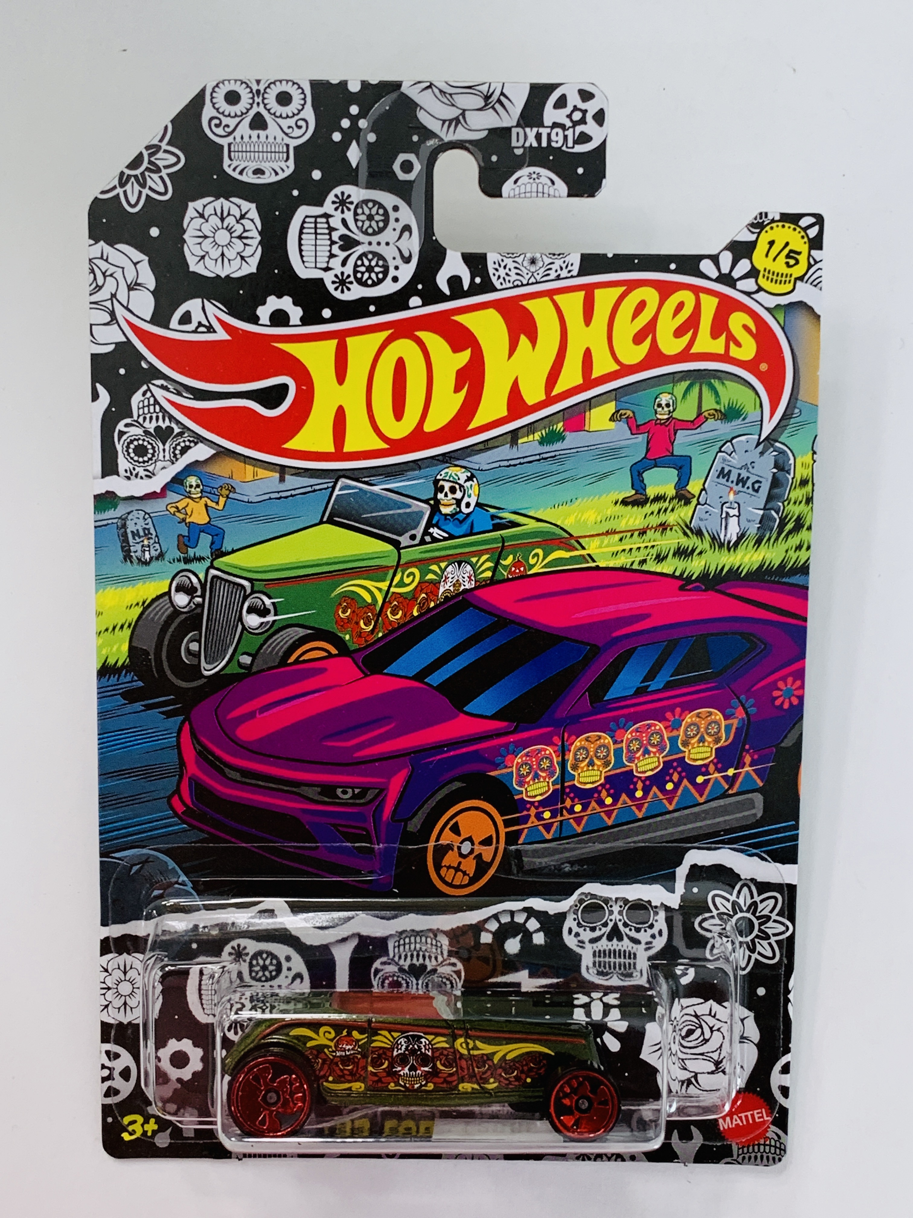 Hot Wheels Halloween Dia De Los Muertos Day Of The Dead '33 Ford Lo Boy