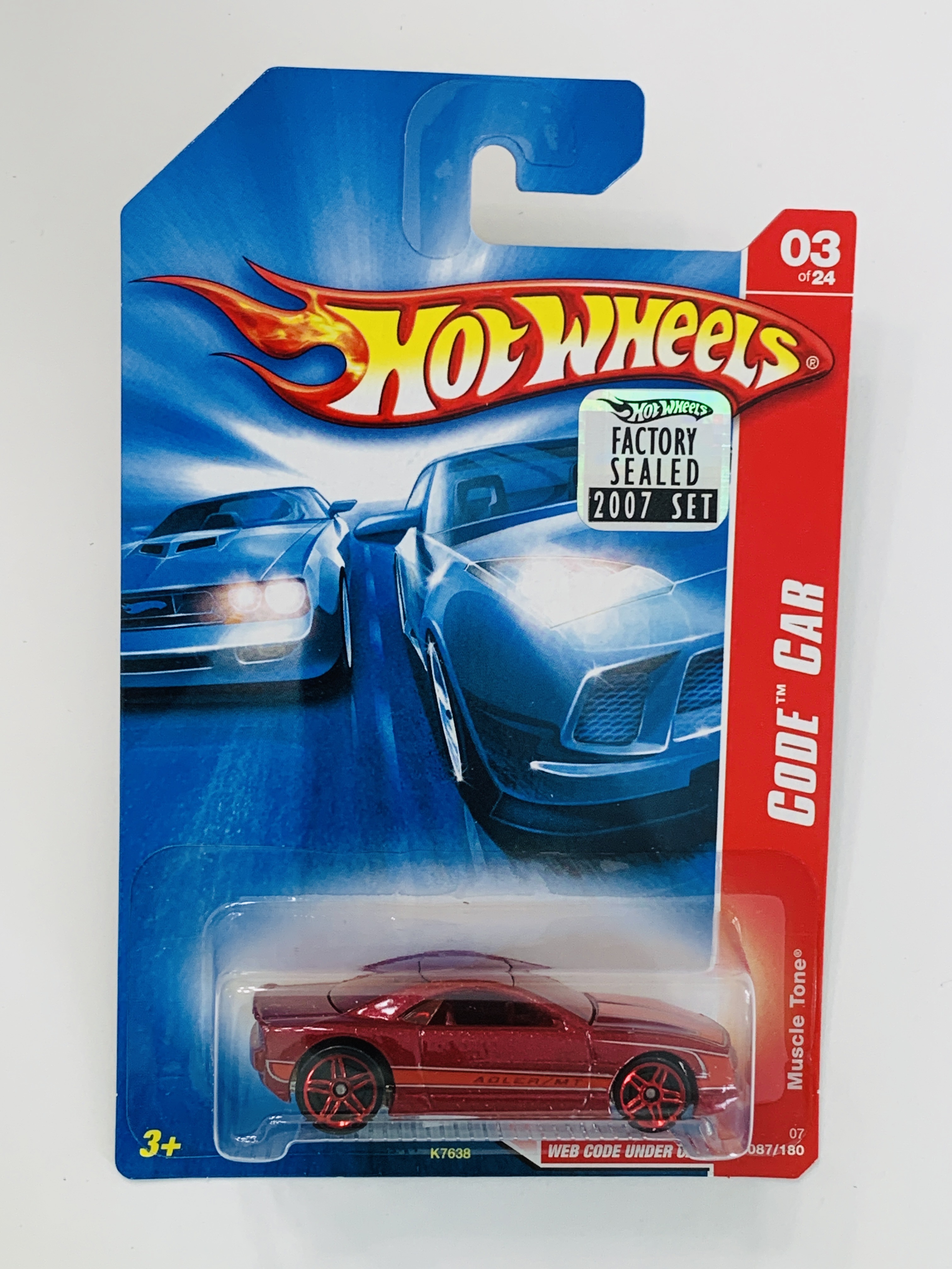 Hot Wheels 2007 Factory Set #087 Muscle Tone - Red