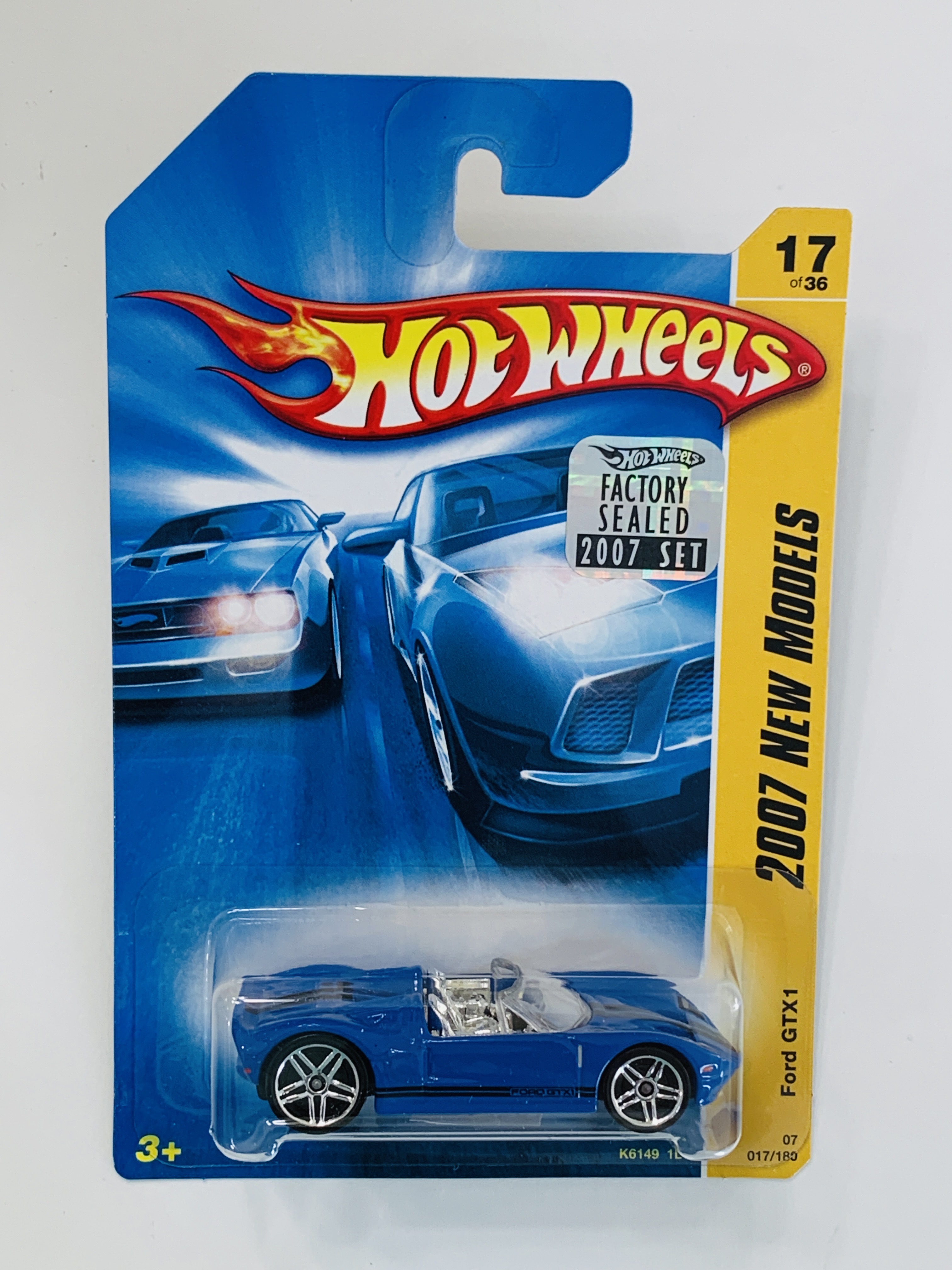 Hot Wheels 2007 Factory Set #017 Ford GTX1 - Blue