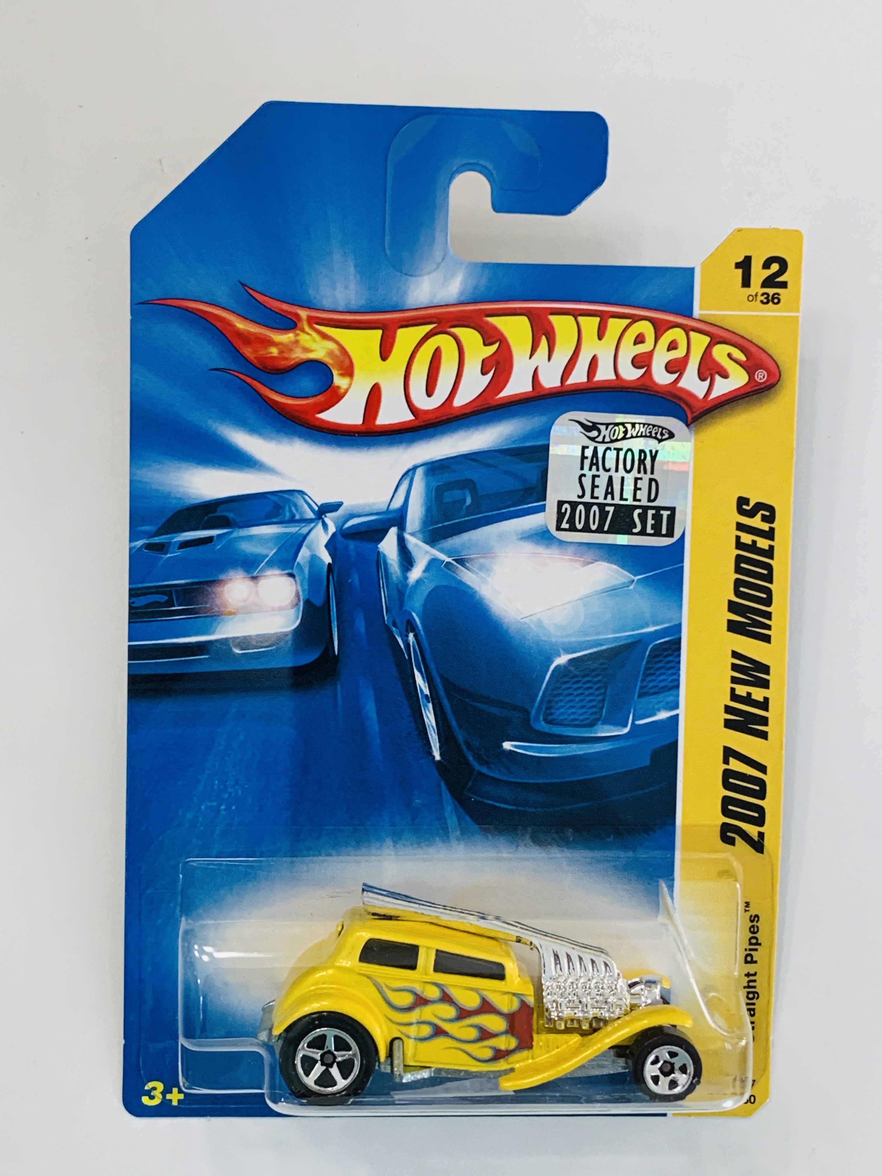 Hot Wheels 2007 Factory Set #012 Straight Pipes - Yellow
