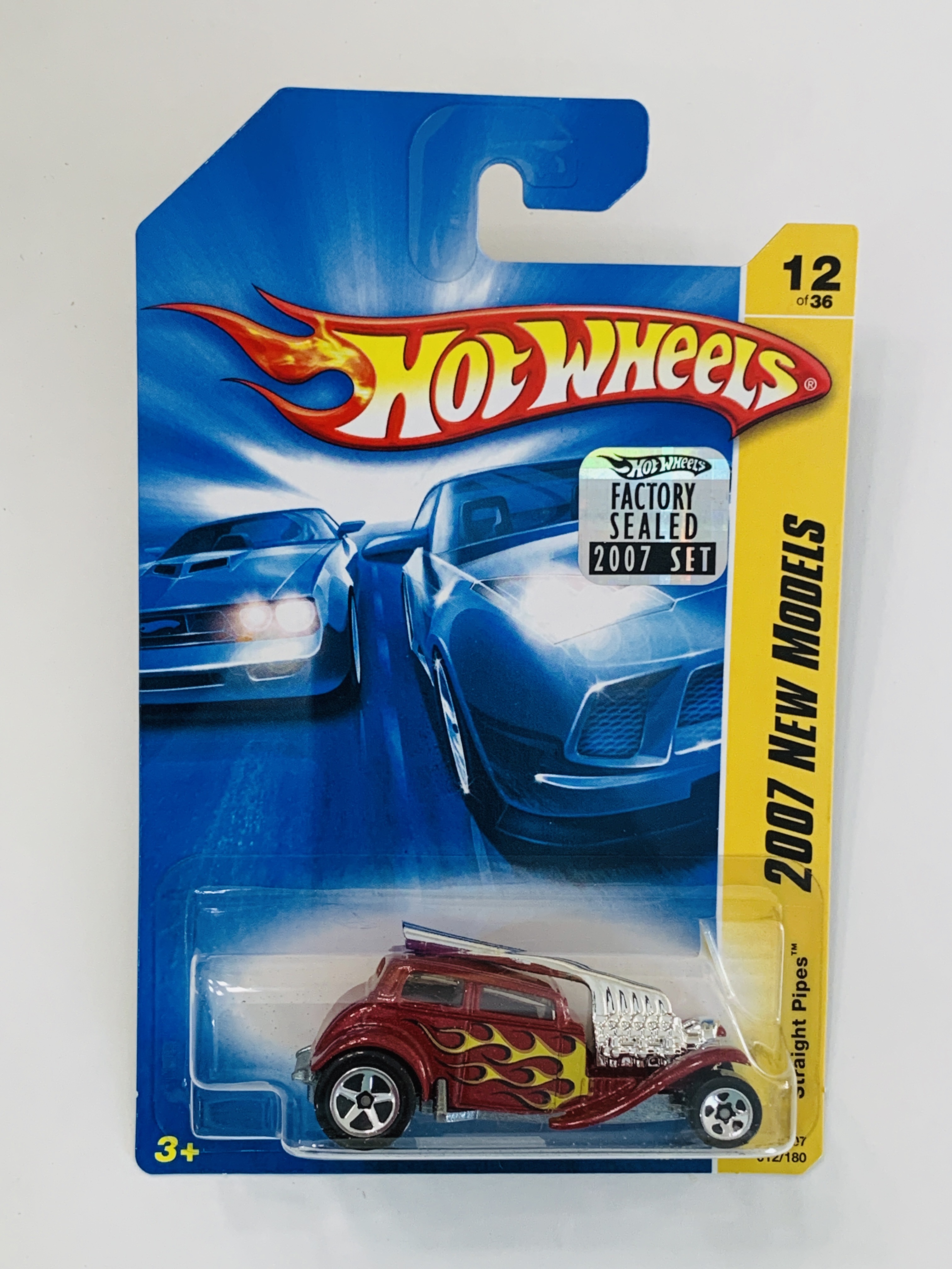 Hot Wheels 2007 Factory Set #012 Straight Pipes - Red