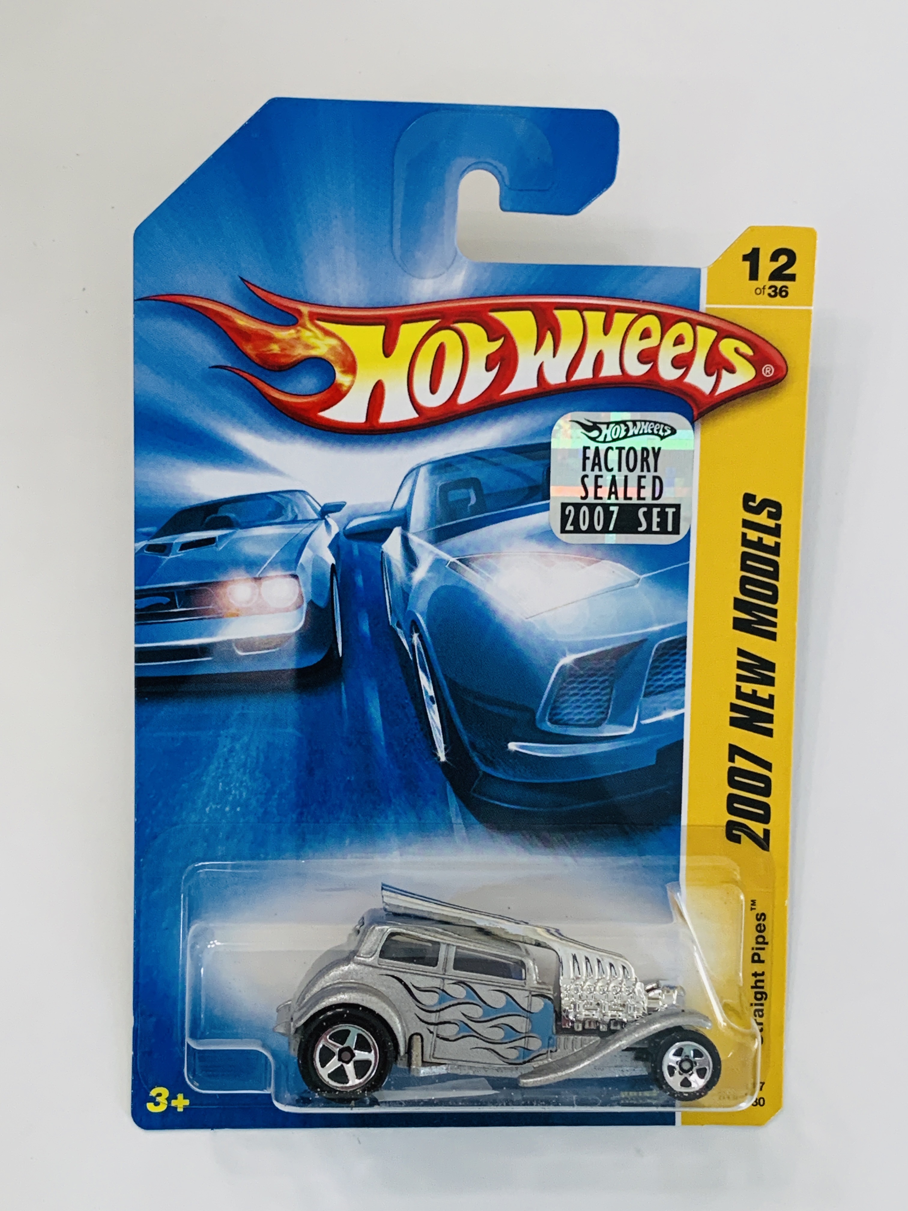 Hot Wheels 2007 Factory Set #012 Straight Pipes - Silver