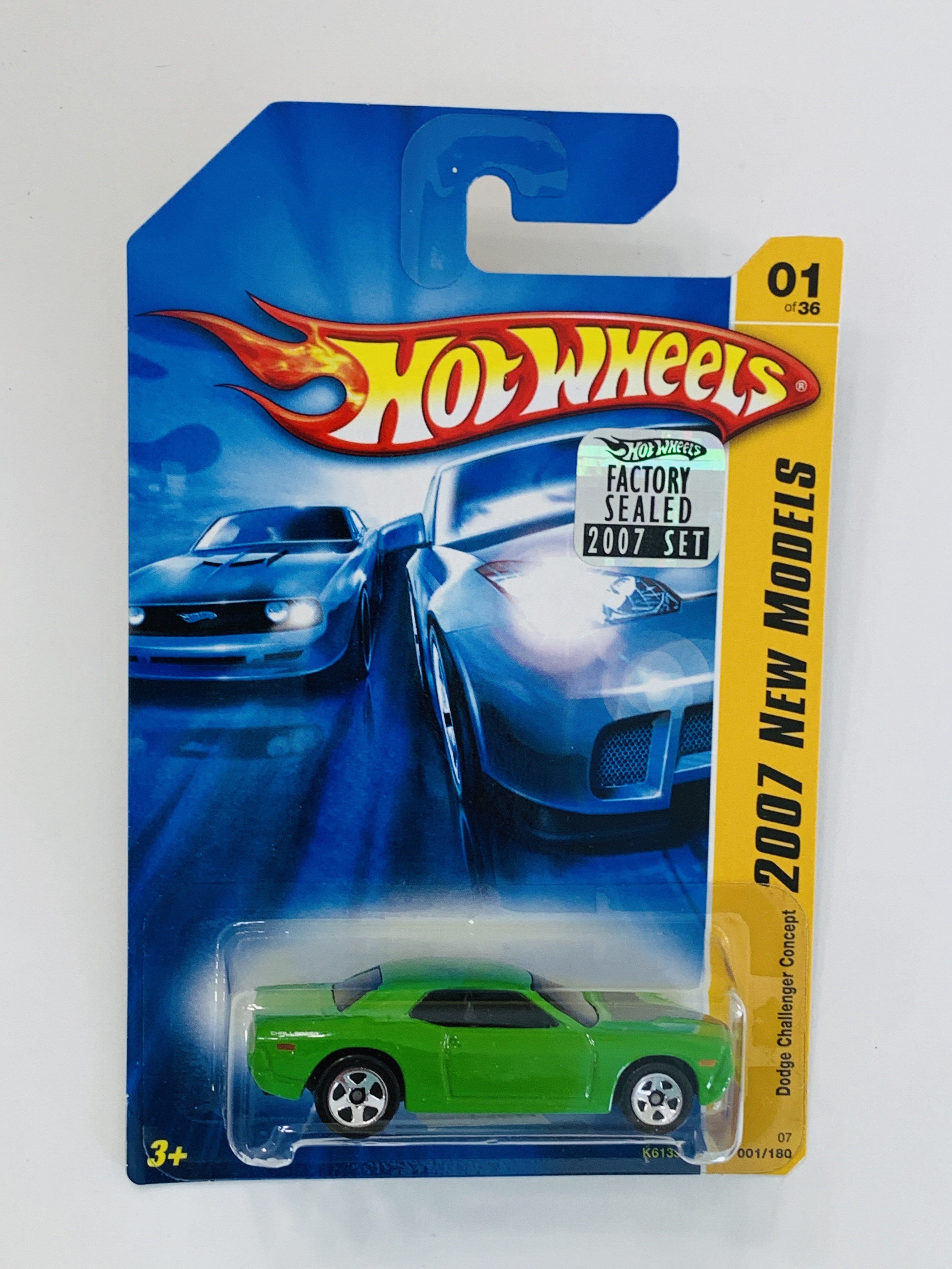 Hot Wheels 2007 Factory Set #001 Dodge Challenger Concept - Green