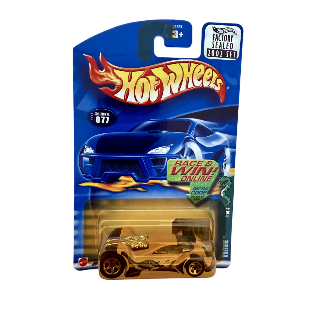 Hot Wheels 2002 Factory Set #077 Vulture - Yellowed Blister
