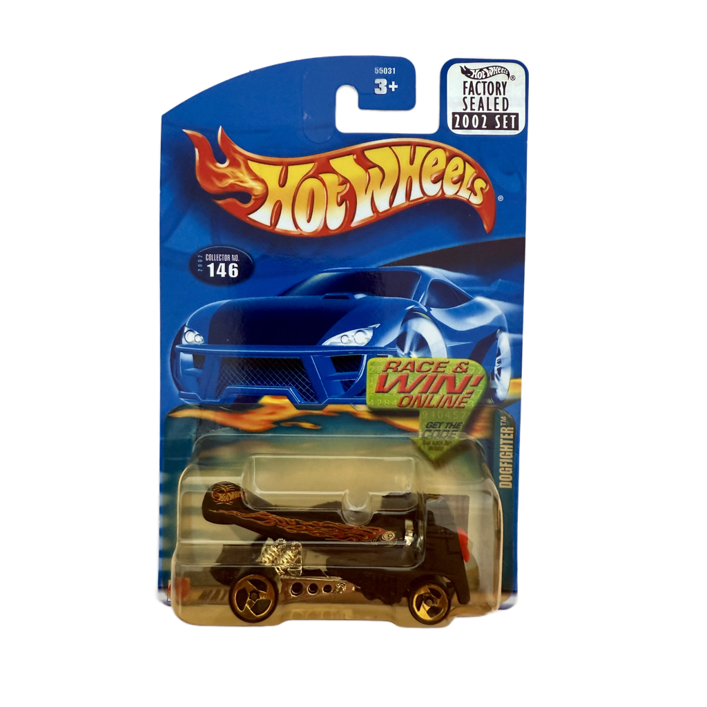 Hot Wheels 2002 Factory Set #146 Dogfighter - Yellowed Blister