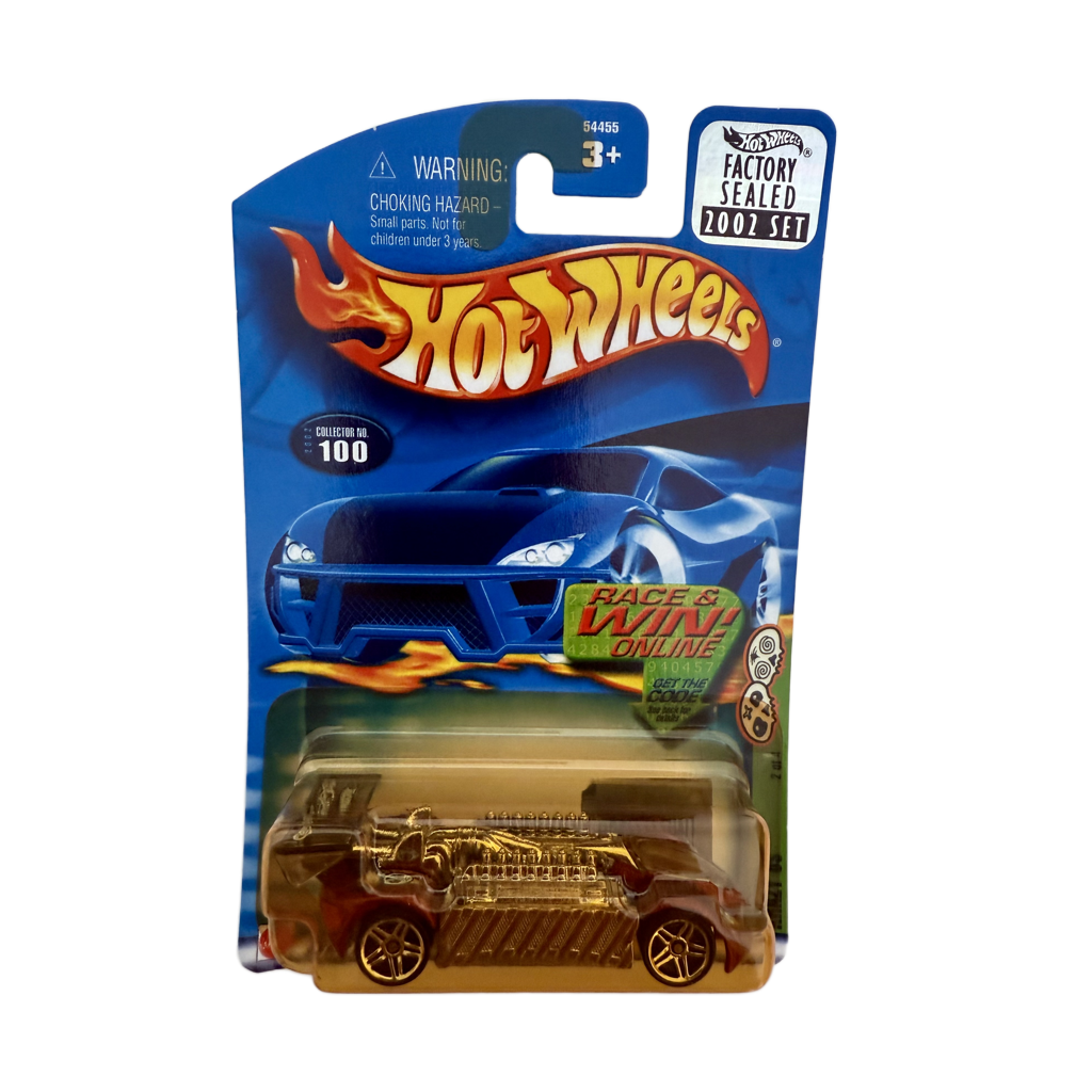 Hot Wheels 2002 Factory Set #100 Krazy 8s - Yellowed Blister