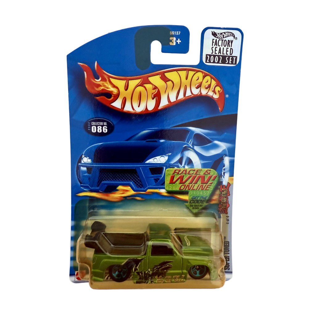 Hot Wheels 2002 Factory Set #086 Super Tuned - Yellowed Blister
