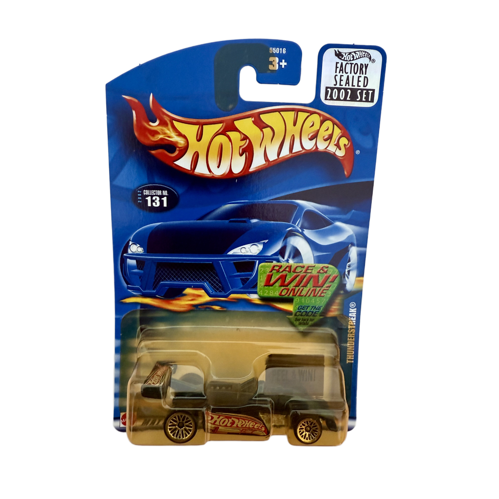Hot Wheels 2002 Factory Set #131 Thunderstreak - Yellowed Blister