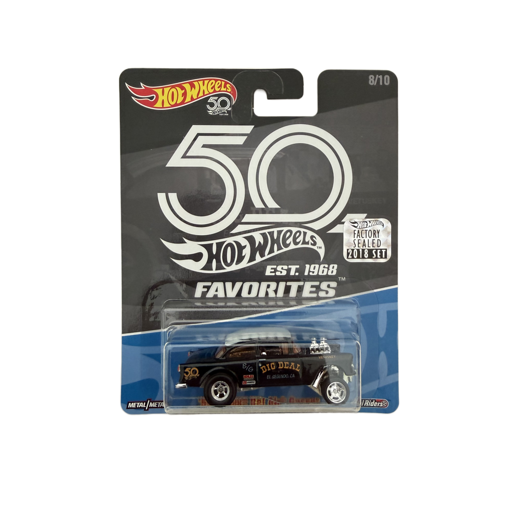 Hot Wheels 50th Anniversary Factory Set 55 Chevy Bel Air Gasser