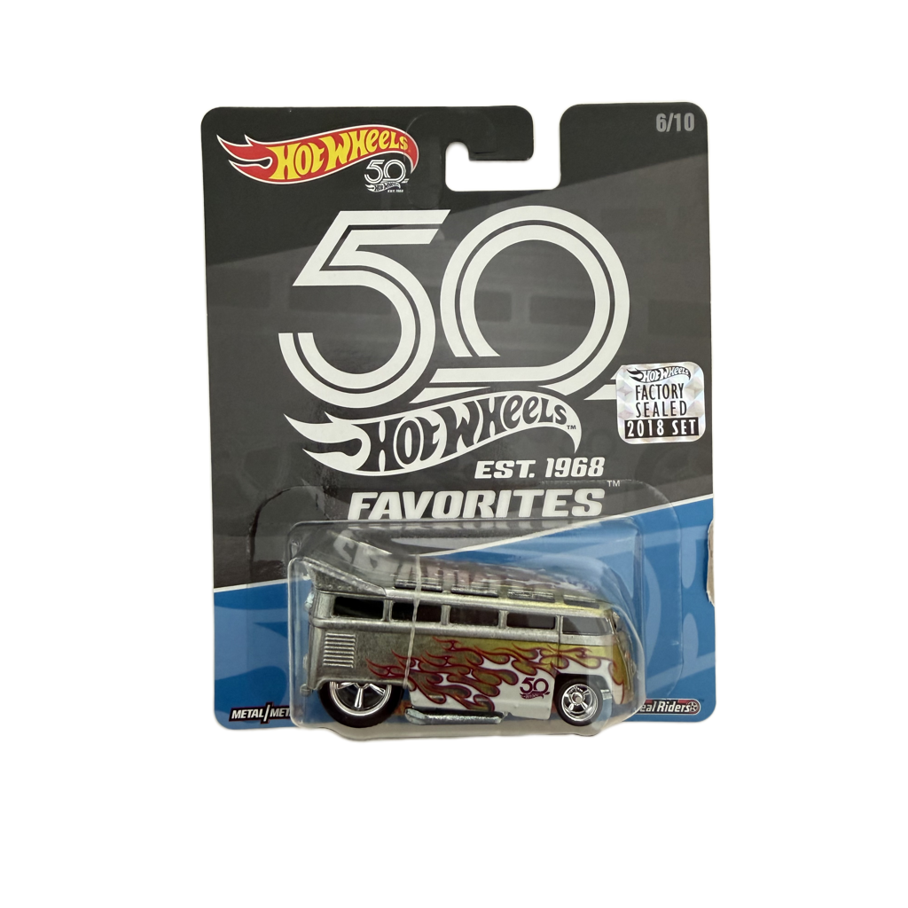 Hot Wheels 50th Anniversary Favorites Factory Set Volkswagen T1 Drag Bus