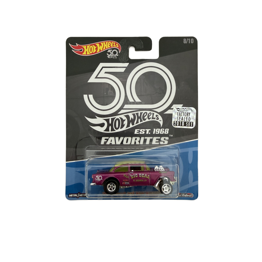 Hot Wheels 50th Anniversary Favorites Factory Set '55 Chevy Bel Air Gasser