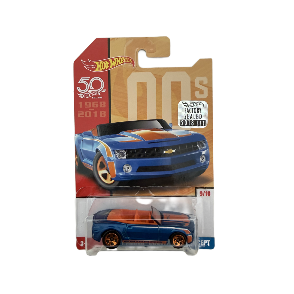 Hot Wheels 50th Anniversary Factory Set Throwback Camaro Convertible Concept