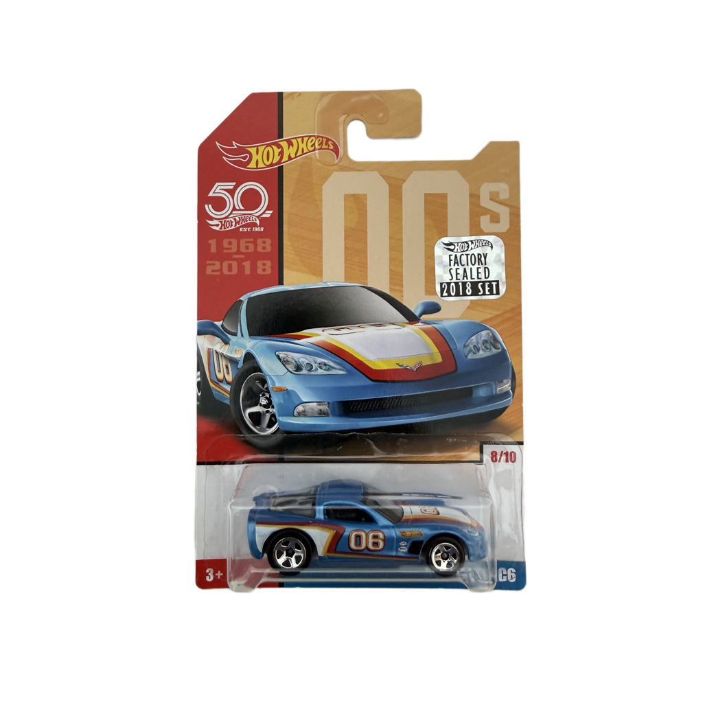 Hot Wheels 50th Anniversary Factory Set Throwback Corvette C6