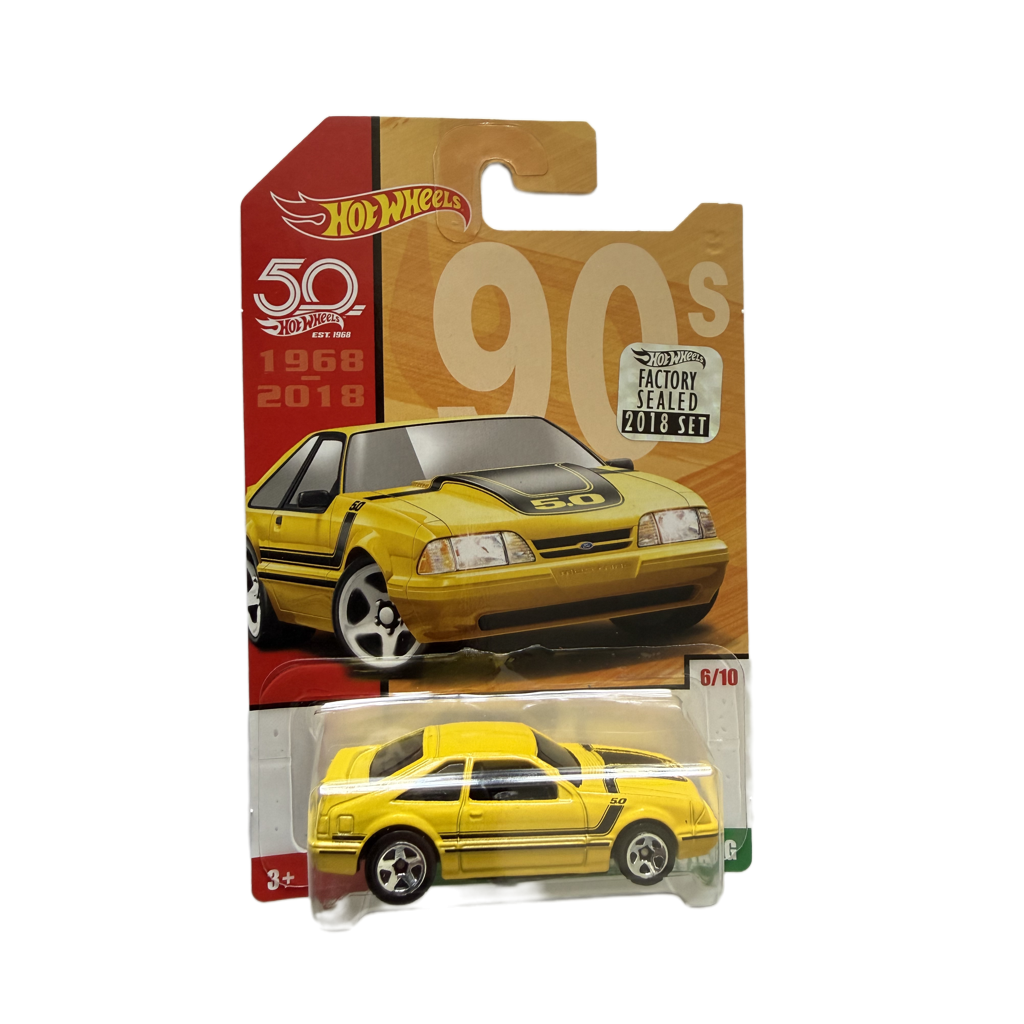 Hot Wheels 50th Anniversary Factory Set Throwback '92 Ford Mustang