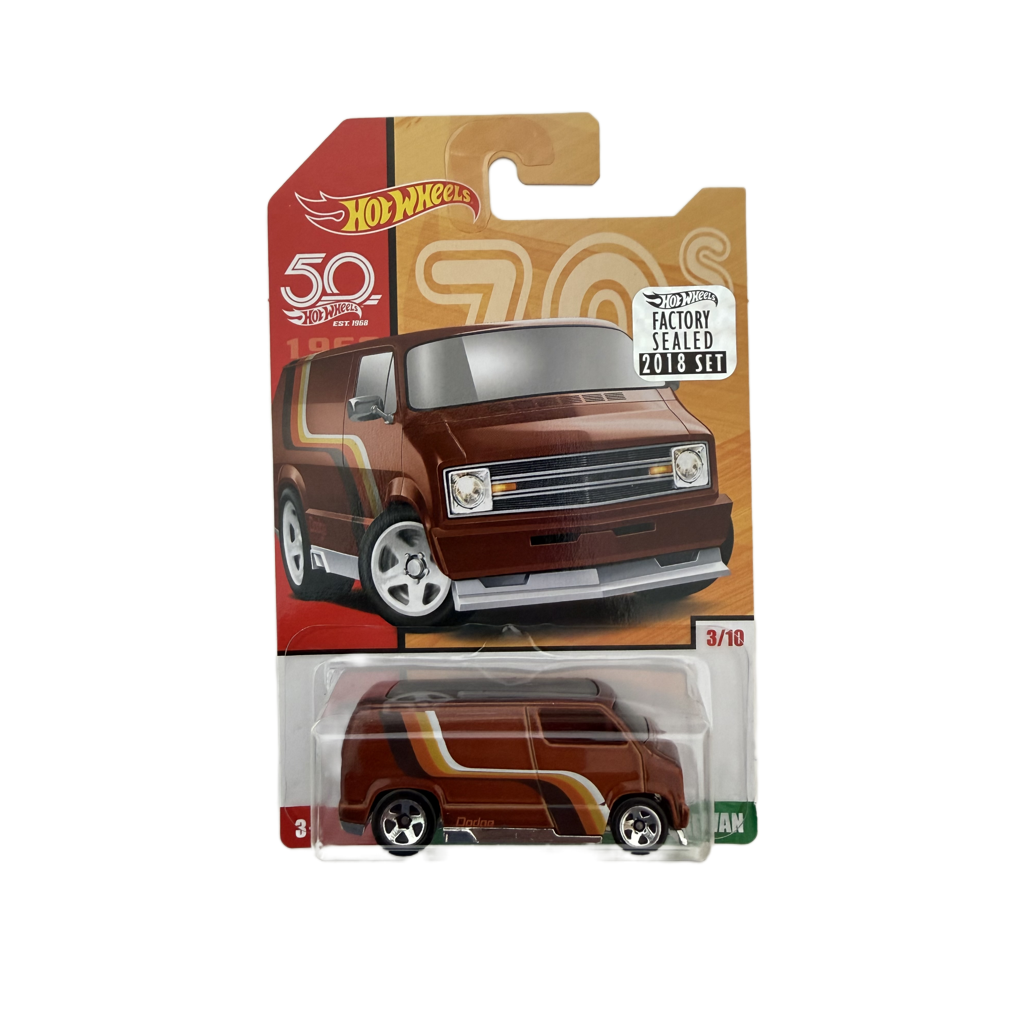 Hot Wheels 50th Anniversary Factory Set Throwback Custom '77 Dodge Van
