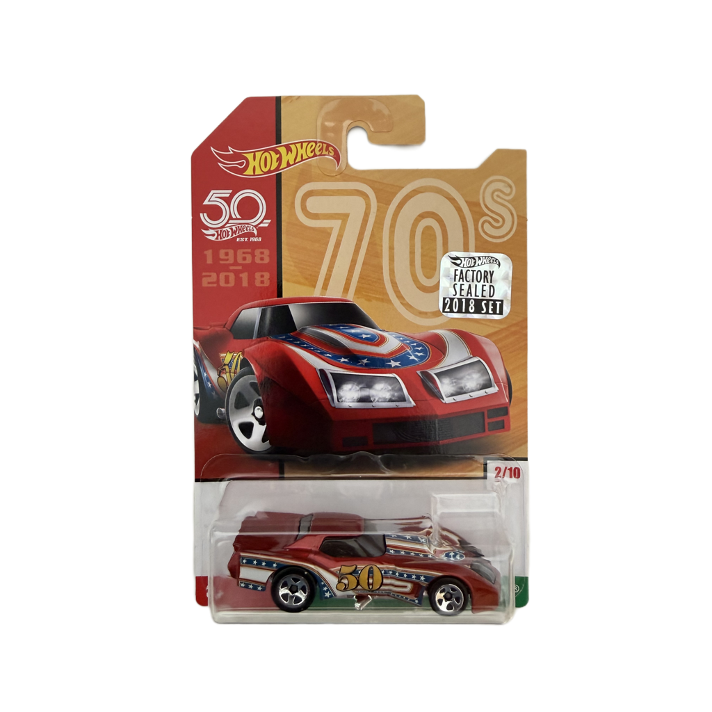 Hot Wheels 50th Anniversary Factory Set Throwback '76 Greenwood Corvette