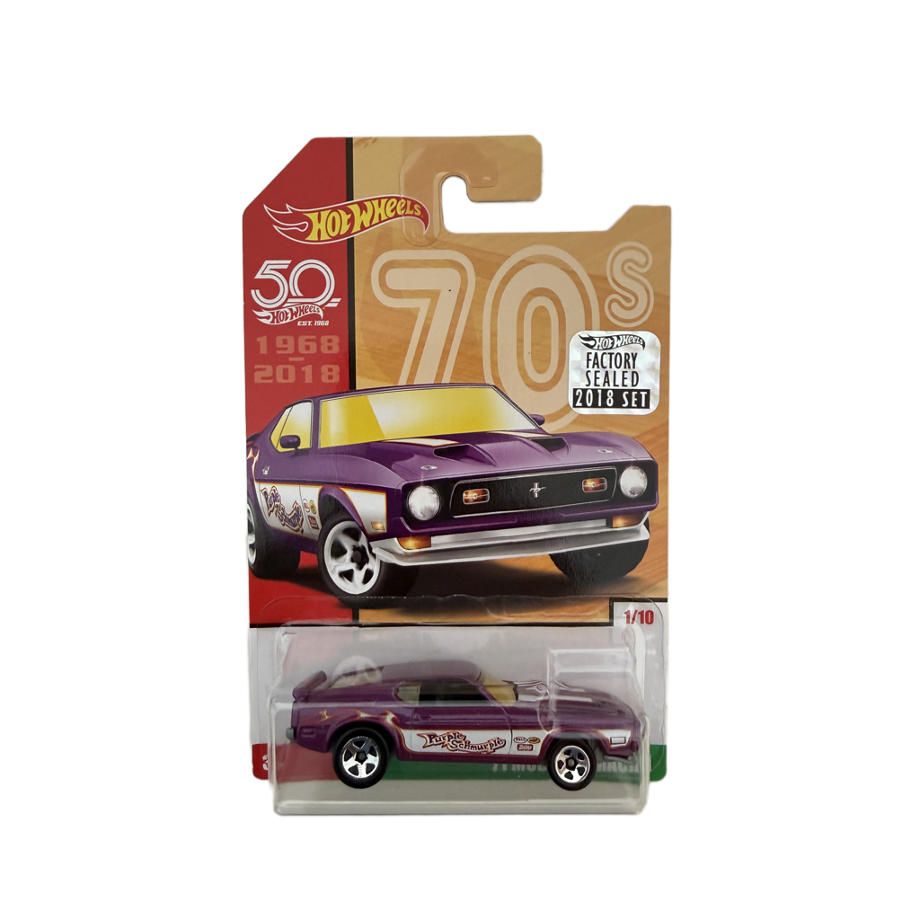 Hot Wheels 50th Anniversary Factory Set Throwback '71 Mustang Mach 1