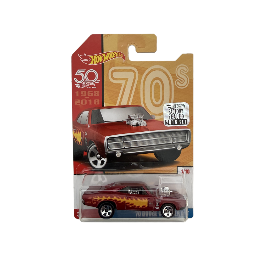 Hot Wheels 50th Anniversary Factory Set Throwback '70 Dodge Charger R/T