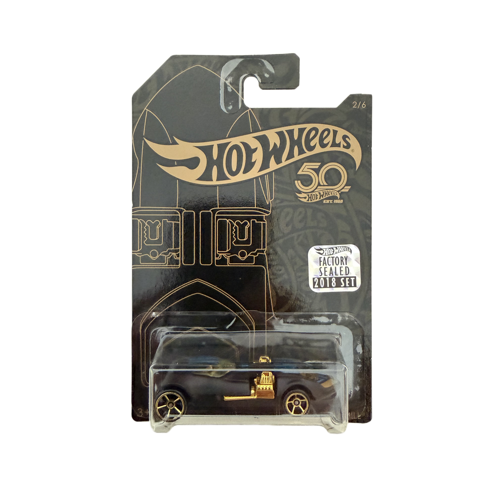 Hot Wheels 2018 50th Anniversary Factory Set Black & Gold Twin Mill