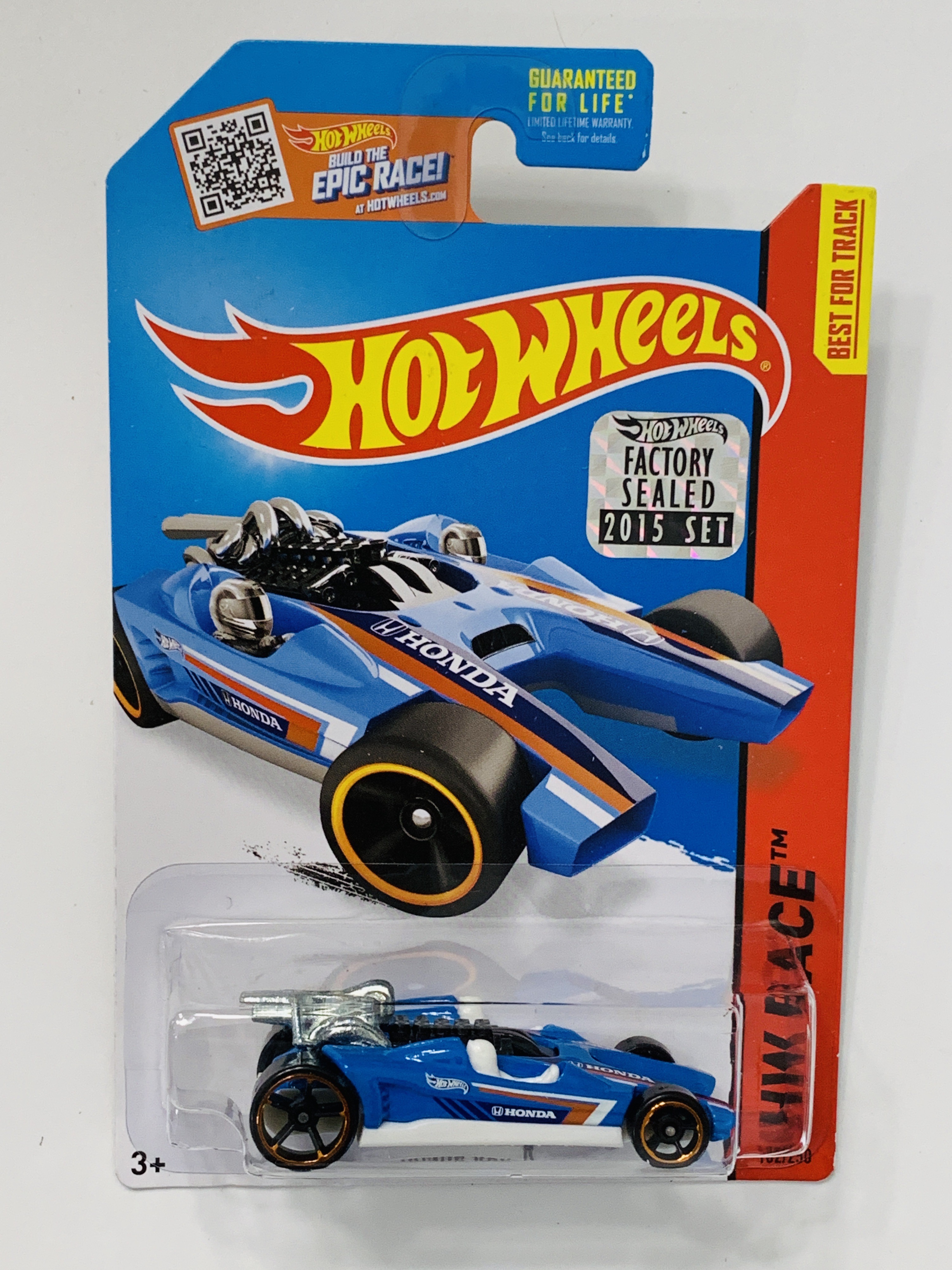Hot Wheels 2015 Factory Set #182 Honda Racer - Blue