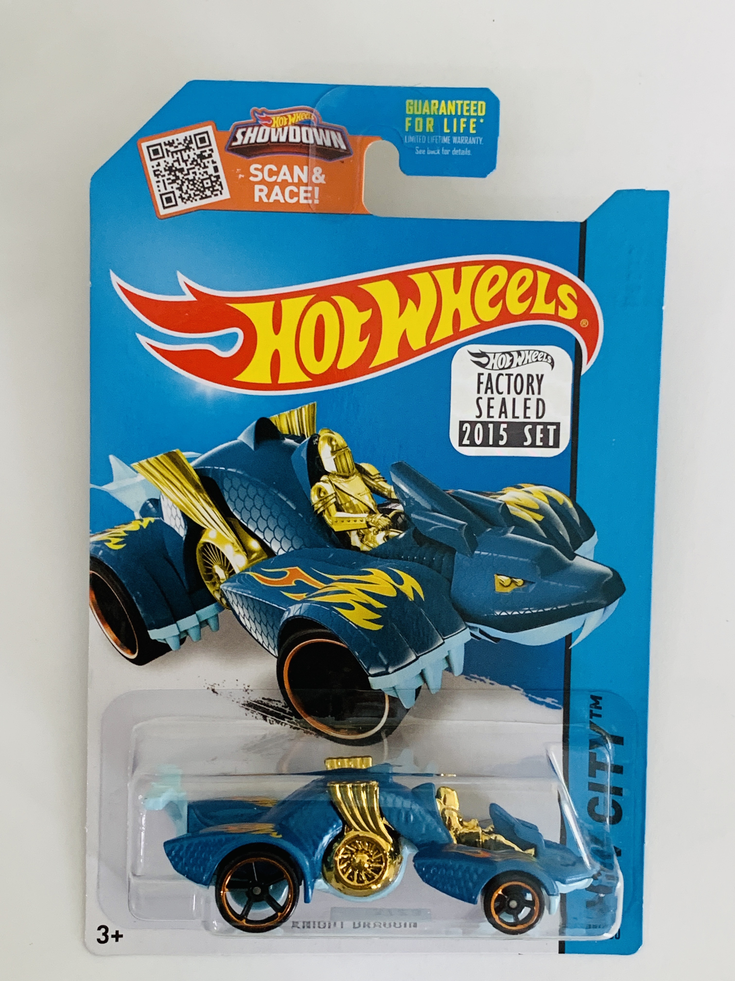 Hot Wheels 2015 Factory Set #35 Knight Draggin' - Blue