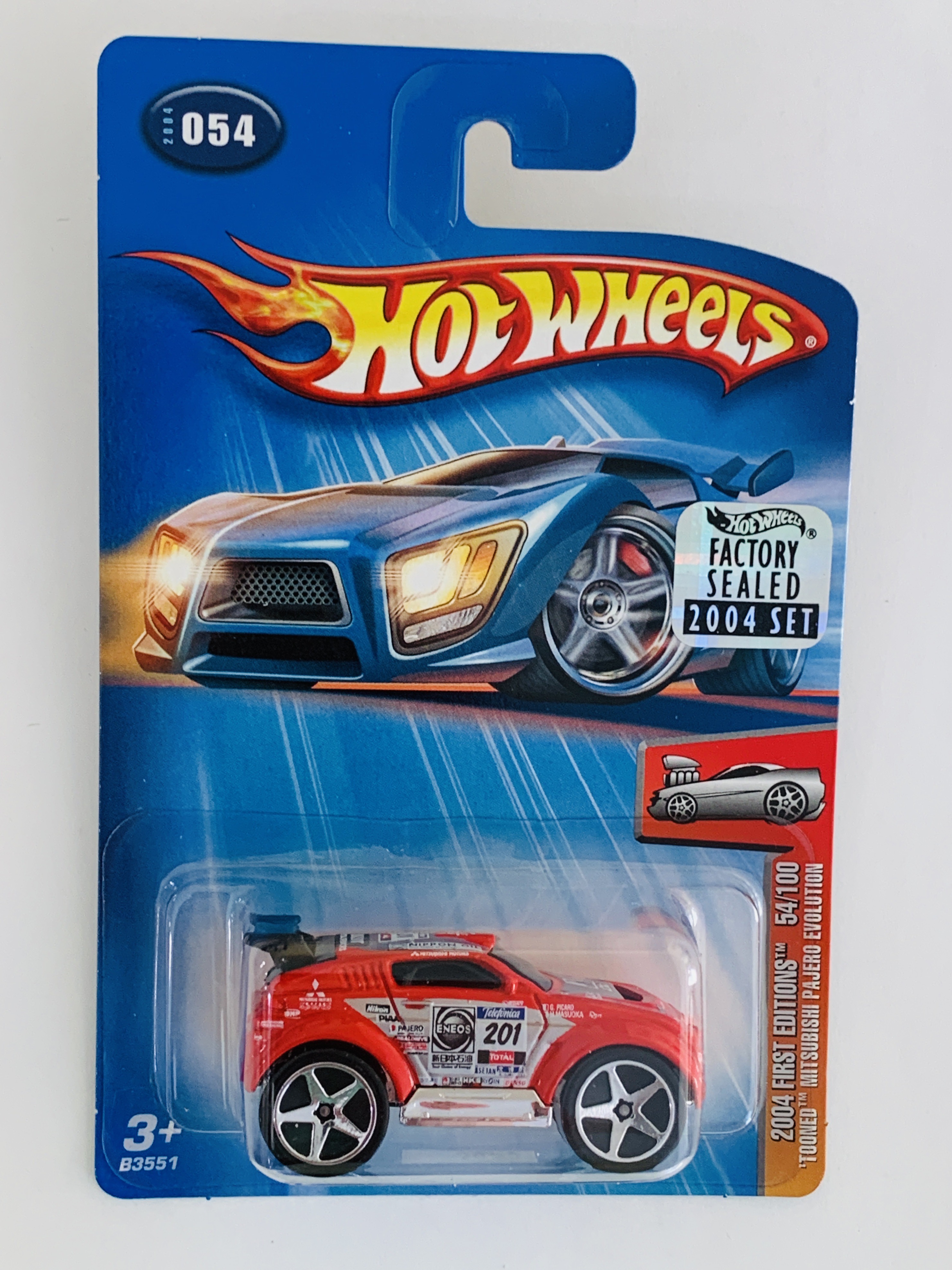 Hot Wheels 2004 Factory Set #054 'Tooned Mitsubishi Pajero Evolution