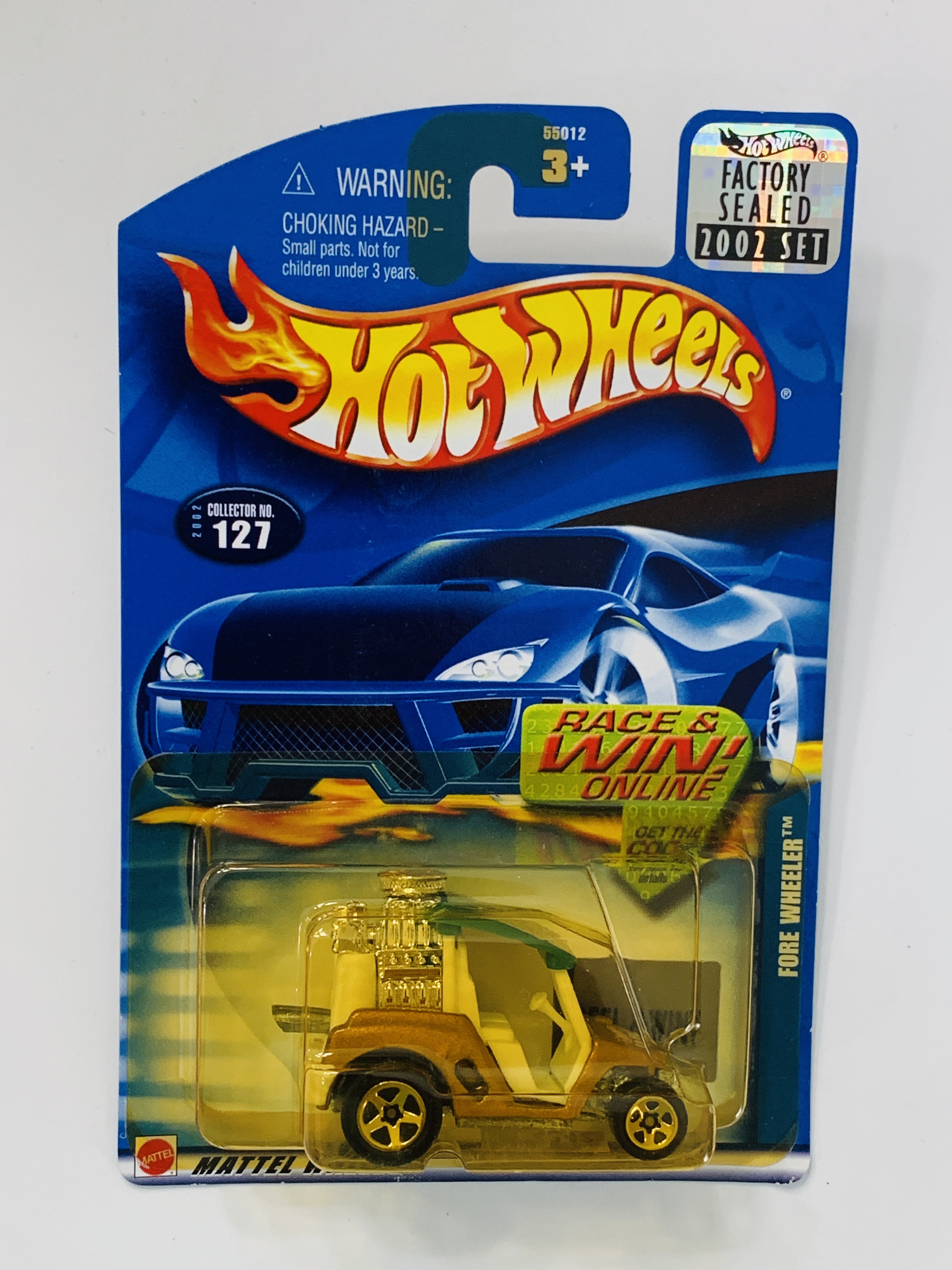 Hot Wheels 2002 Factory Set #127 Fore Wheeler - Yellowed Blister