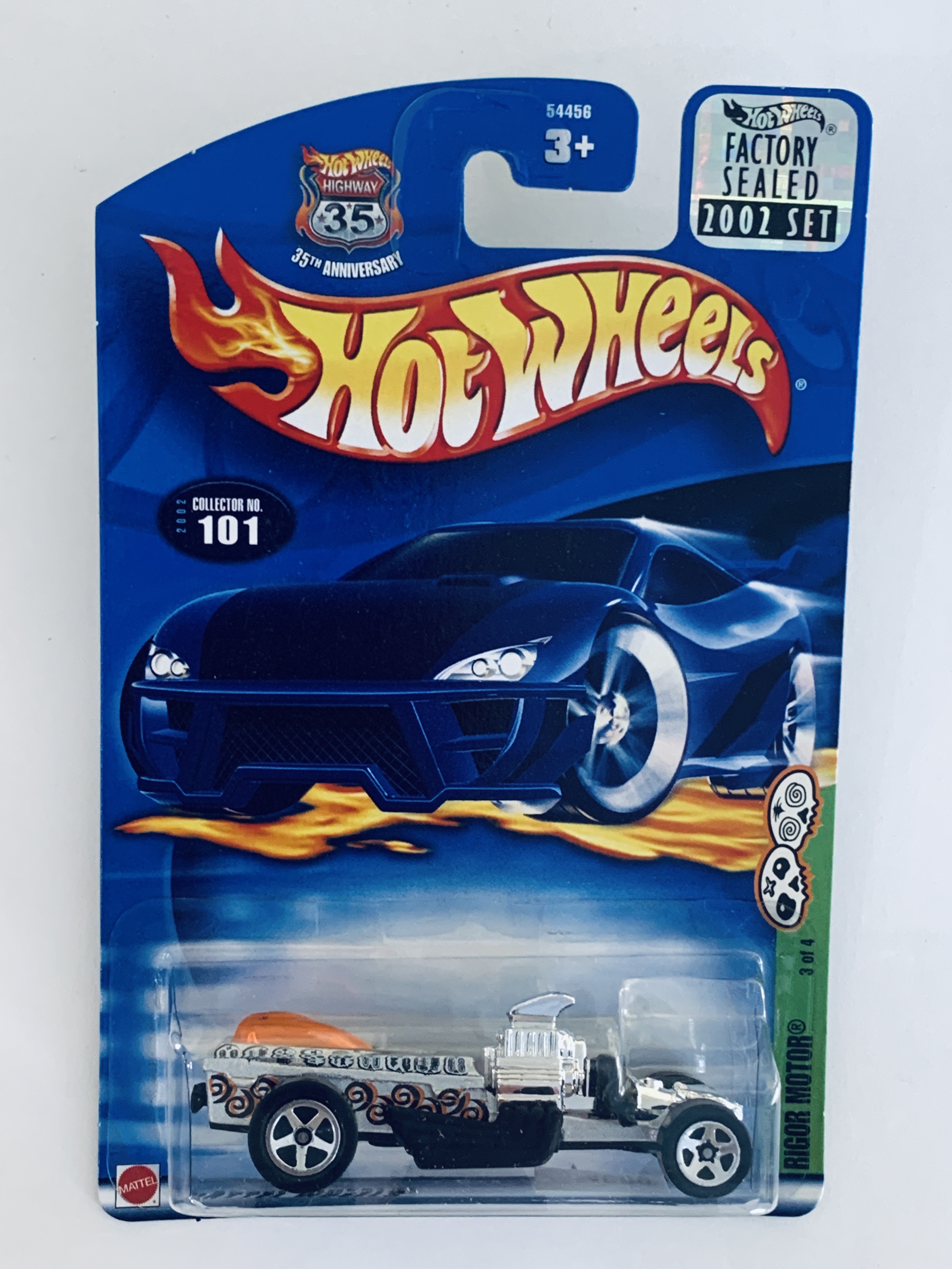 Hot Wheels 100% Rod & Custom '32 Ford Jaune 2002 – Édition Limitée Avec Pneus Goodyear Real Riders – Boîte Fermée