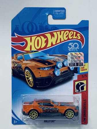 Hot Wheels 2018 Factory Set Rally Cat - Orange