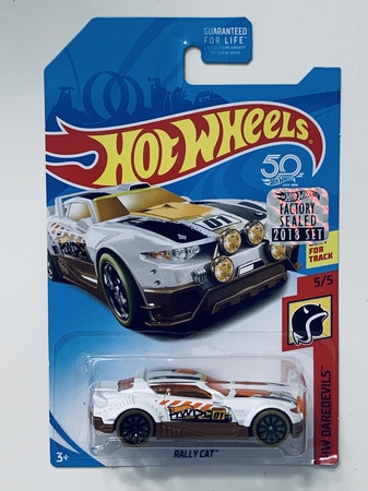 Hot Wheels 2018 Factory Set Rally Cat - White