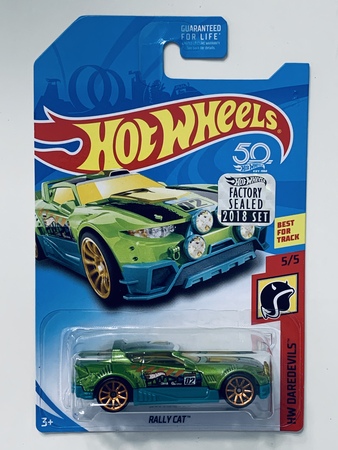 Hot Wheels 2018 Factory Set Rally Cat - Green